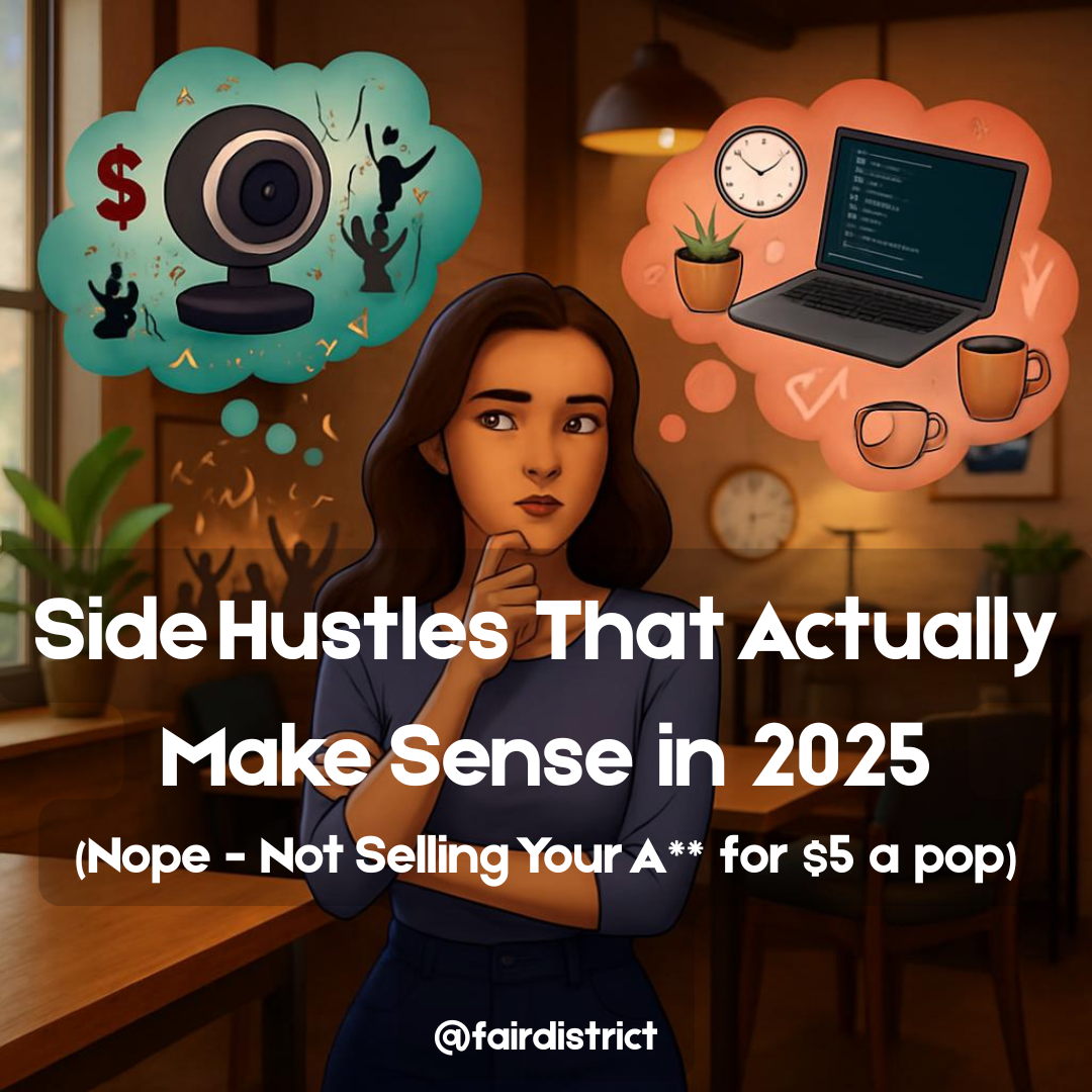 Side Hustles That Actually Make Sense in 2025 (Nope - Not Selling Your A** for $2.5 a pop)