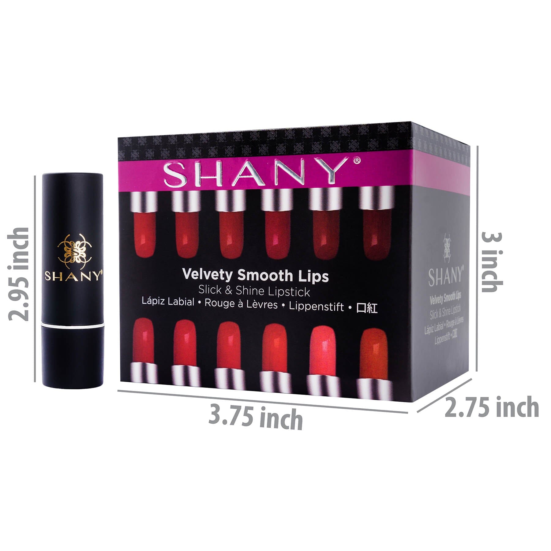 Slick & Shine Lipstick Set - 12 color Long Lasting & Moisturizing-3