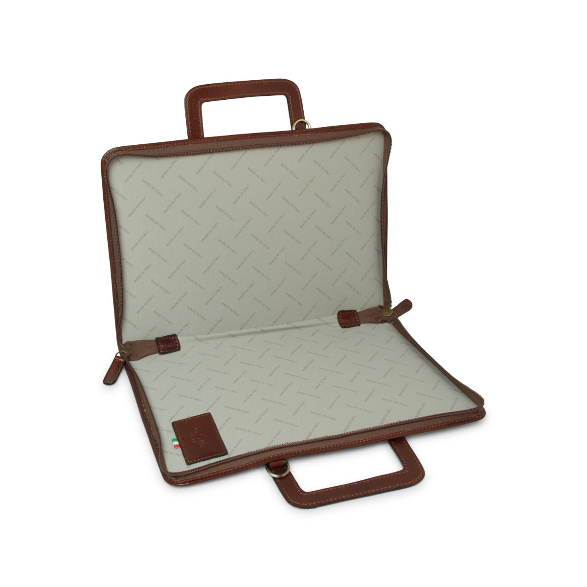 Full grain leather folder - brown-1