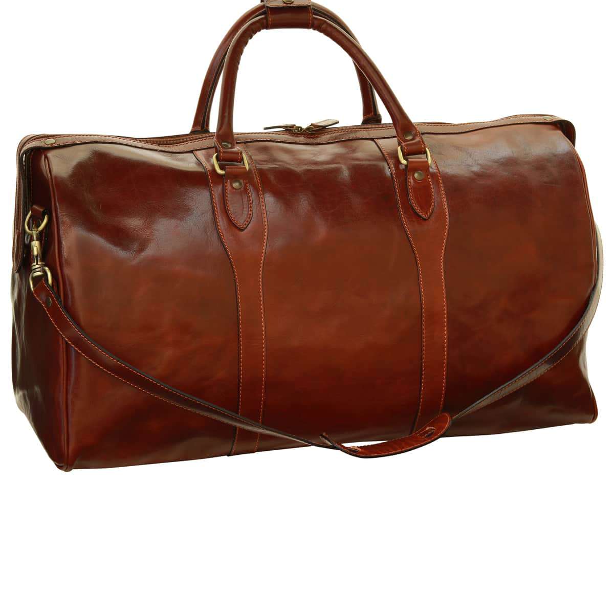 Weekend travel bag - Brown-0