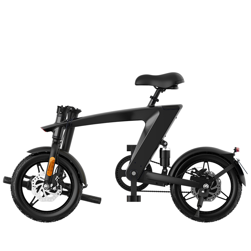 (LOWER FINAL PRICES ON OUR SITE!) The Max foldable E-Bike Carbon Black Range 35km - Top Speed 25km/h