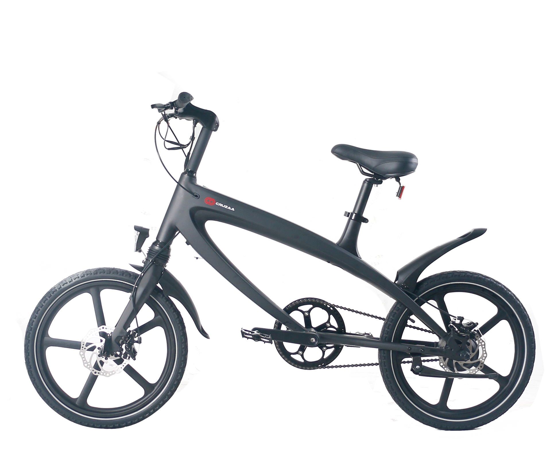 (LOWER FINAL PRICES ON OUR SITE!) Official Carbon Black E-Bike with Built-in Speakers & Bluetooth (Range up to 60km)