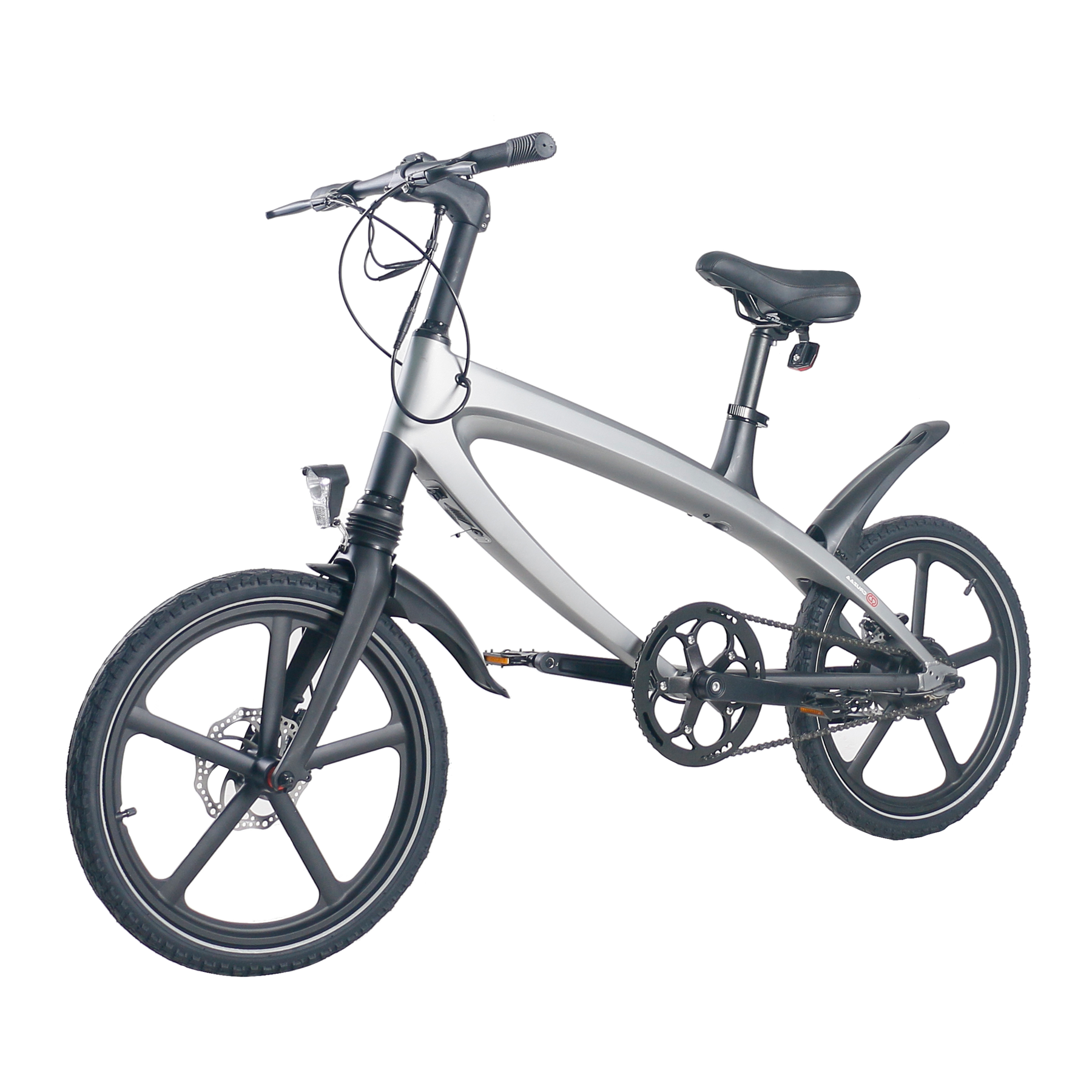 (LOWER FINAL PRICES ON OUR SITE!) The Official Gun Metal Grey E-Bike with Built-in Speakers & Bluetooth (Range up to 60km)