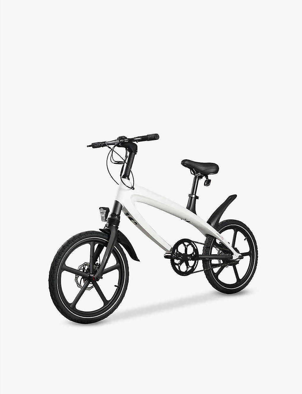 (LOWER FINAL PRICES ON OUR SITE!) The Official Racing White E-Bike with Built-in Speakers & Bluetooth (Range up to 60km)