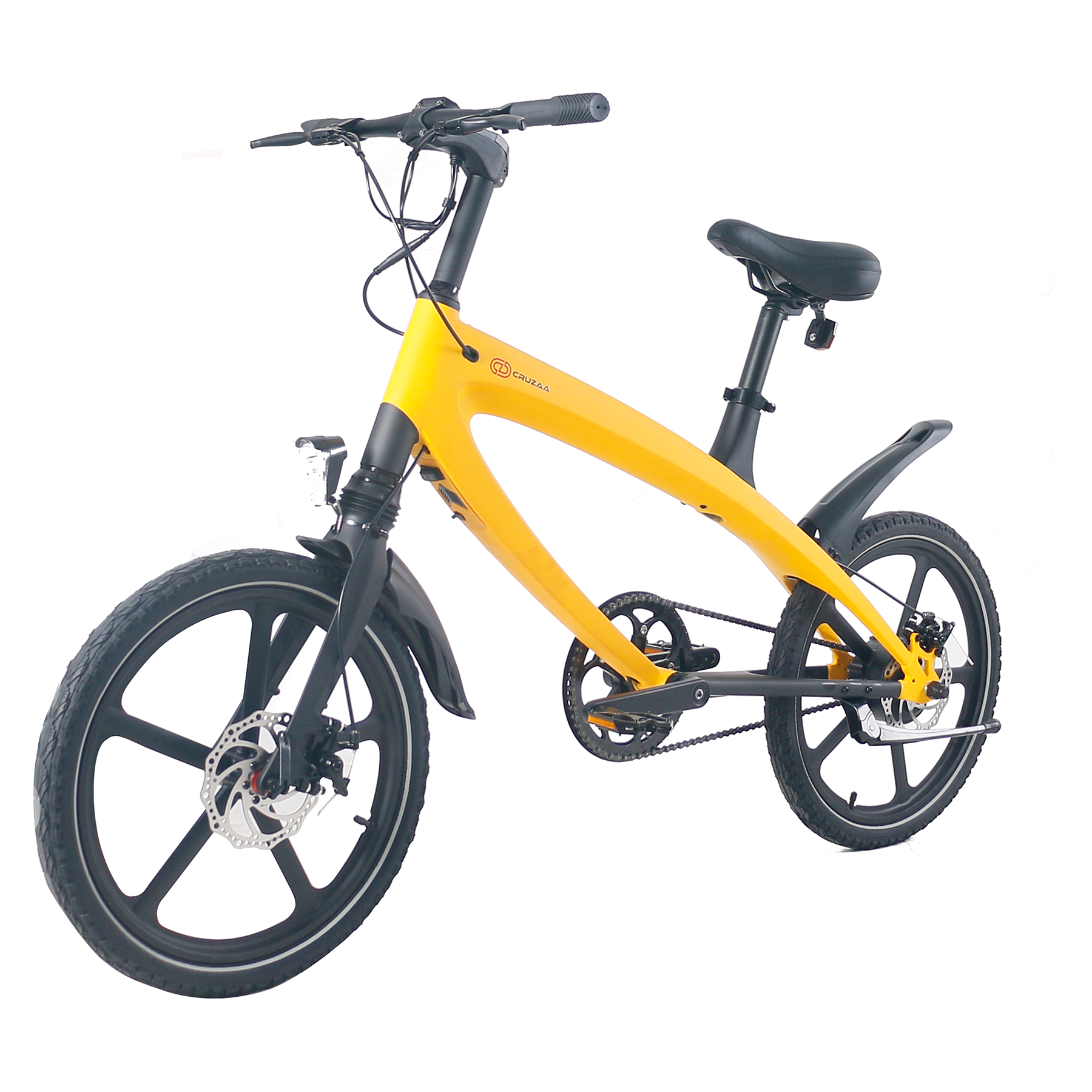 (LOWER FINAL PRICES ON OUR SITE!) The Official Solar Beam Yellow E-Bike with Built-in Speakers & Bluetooth (Range up to 60km)