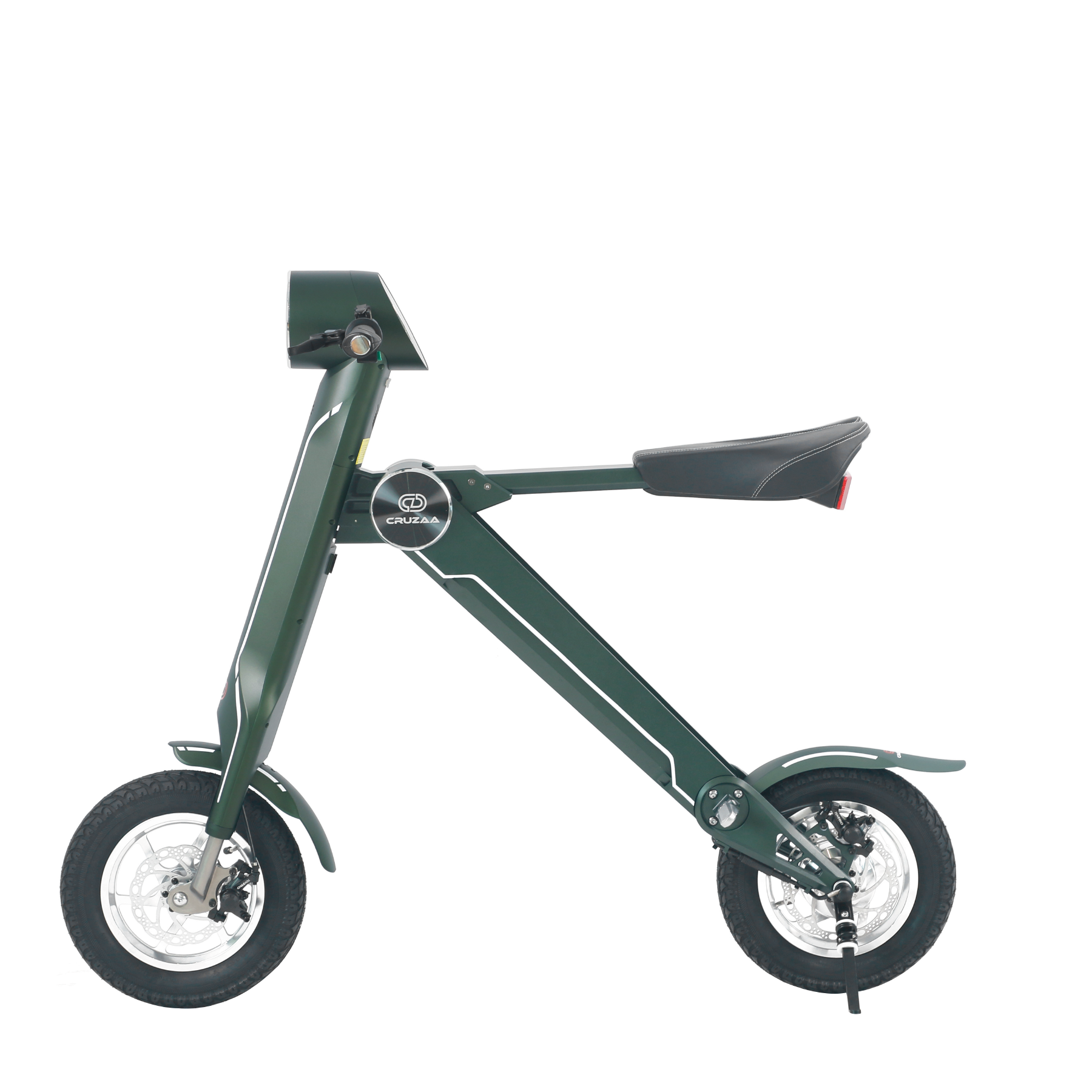 (LOWER FINAL PRICES ON OUR SITE!) The Limited Edition Cruzaa Electric Scooter - 45km Range & 35kmh Top Speed Cruzaa Built in Bluetooth & Speakers + USB - Magno Green