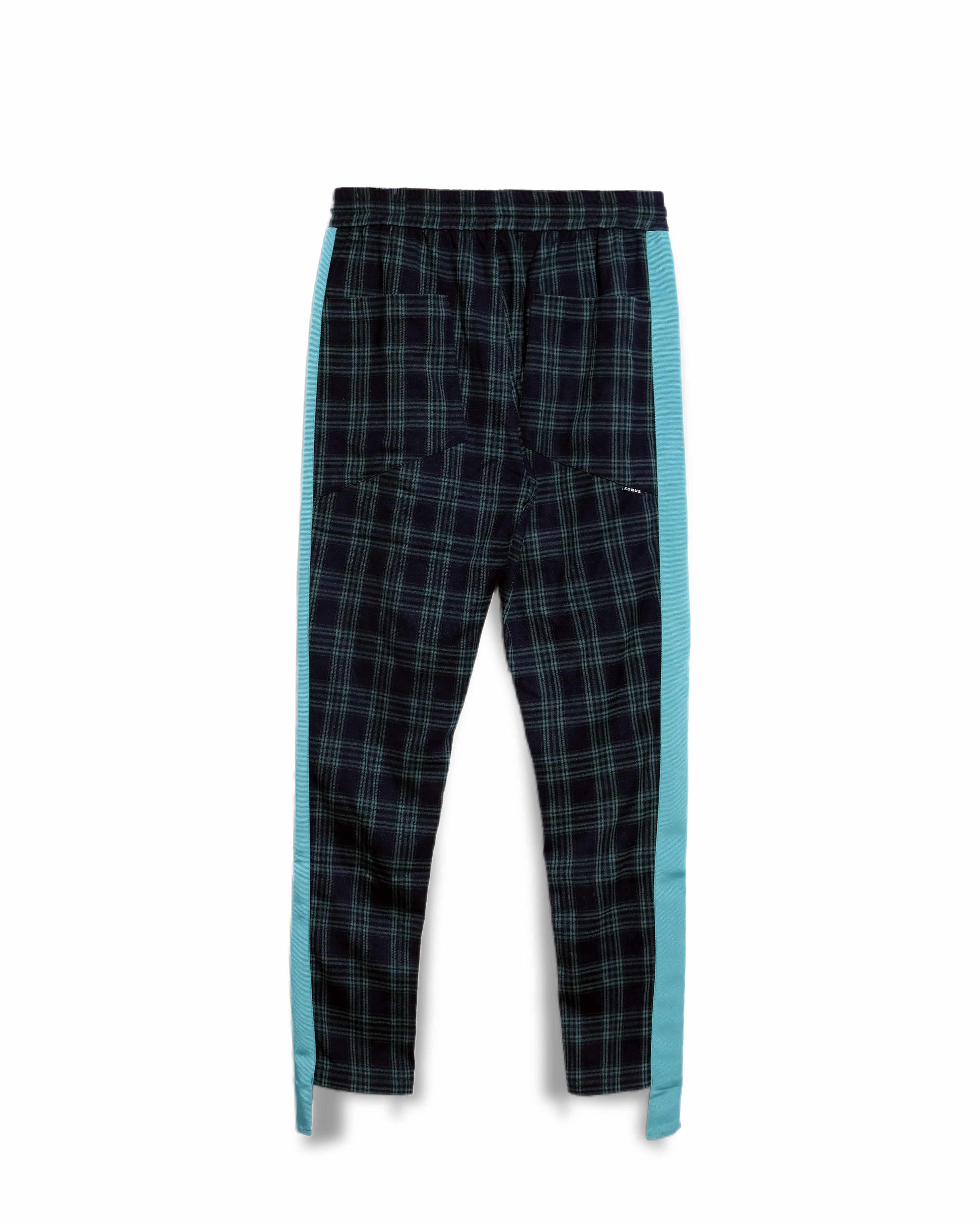 Konus Men's Plaid Pants in Green - shopatkonus