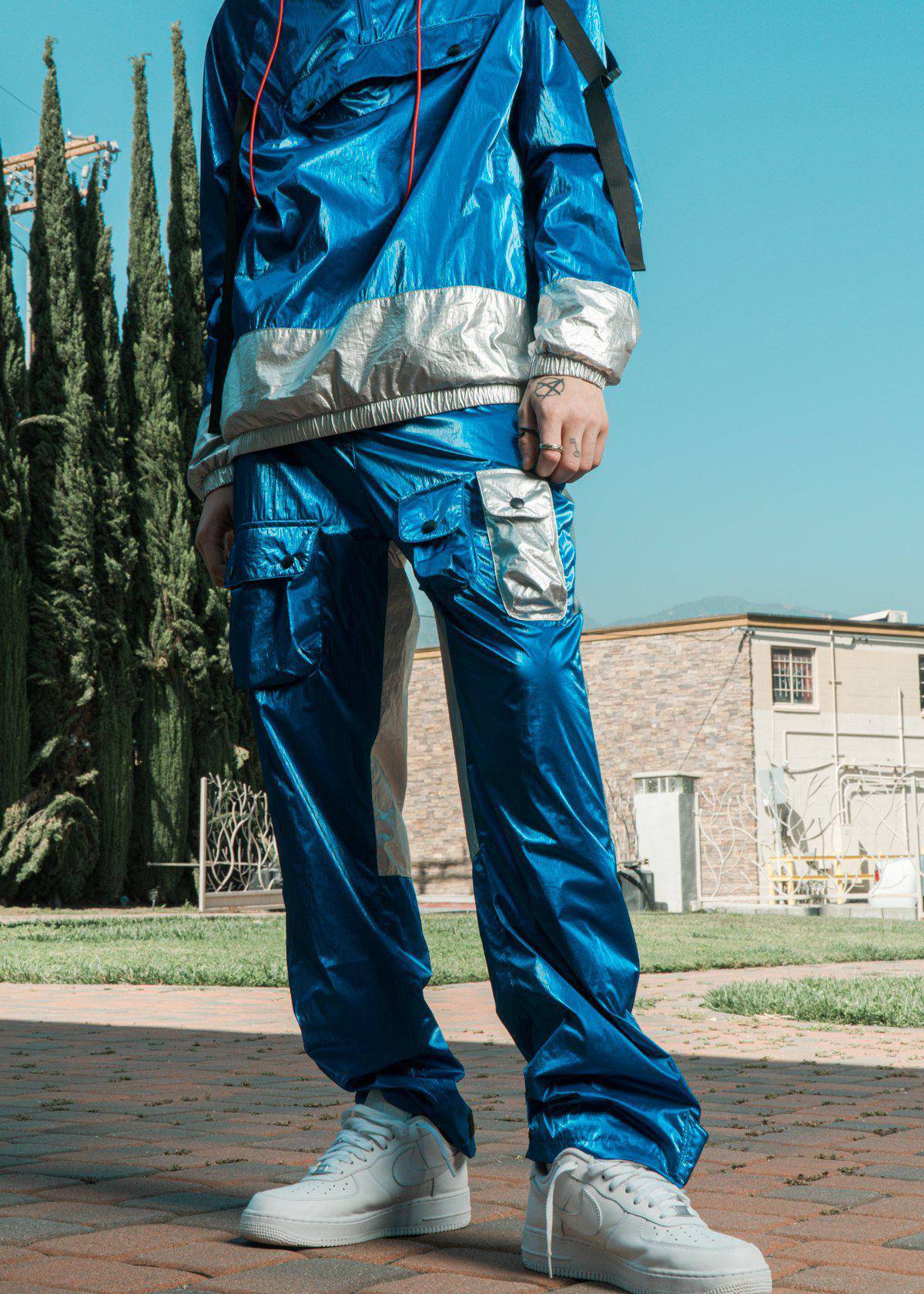 Blank State Men's Pants in Metallic Blue - shopatkonus