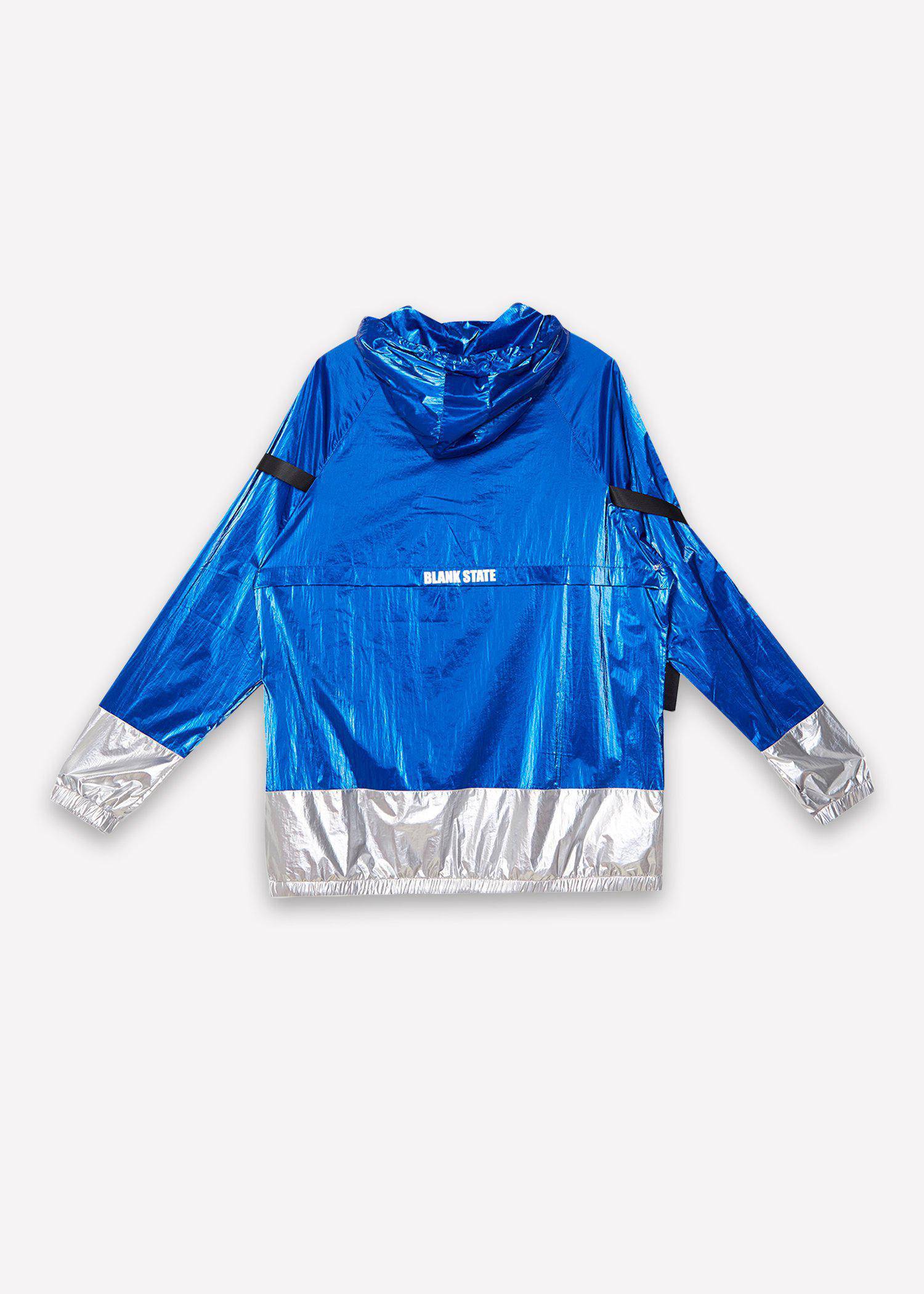 Blank State Men's Radiation Anorak in Metallic Blue - shopatkonus