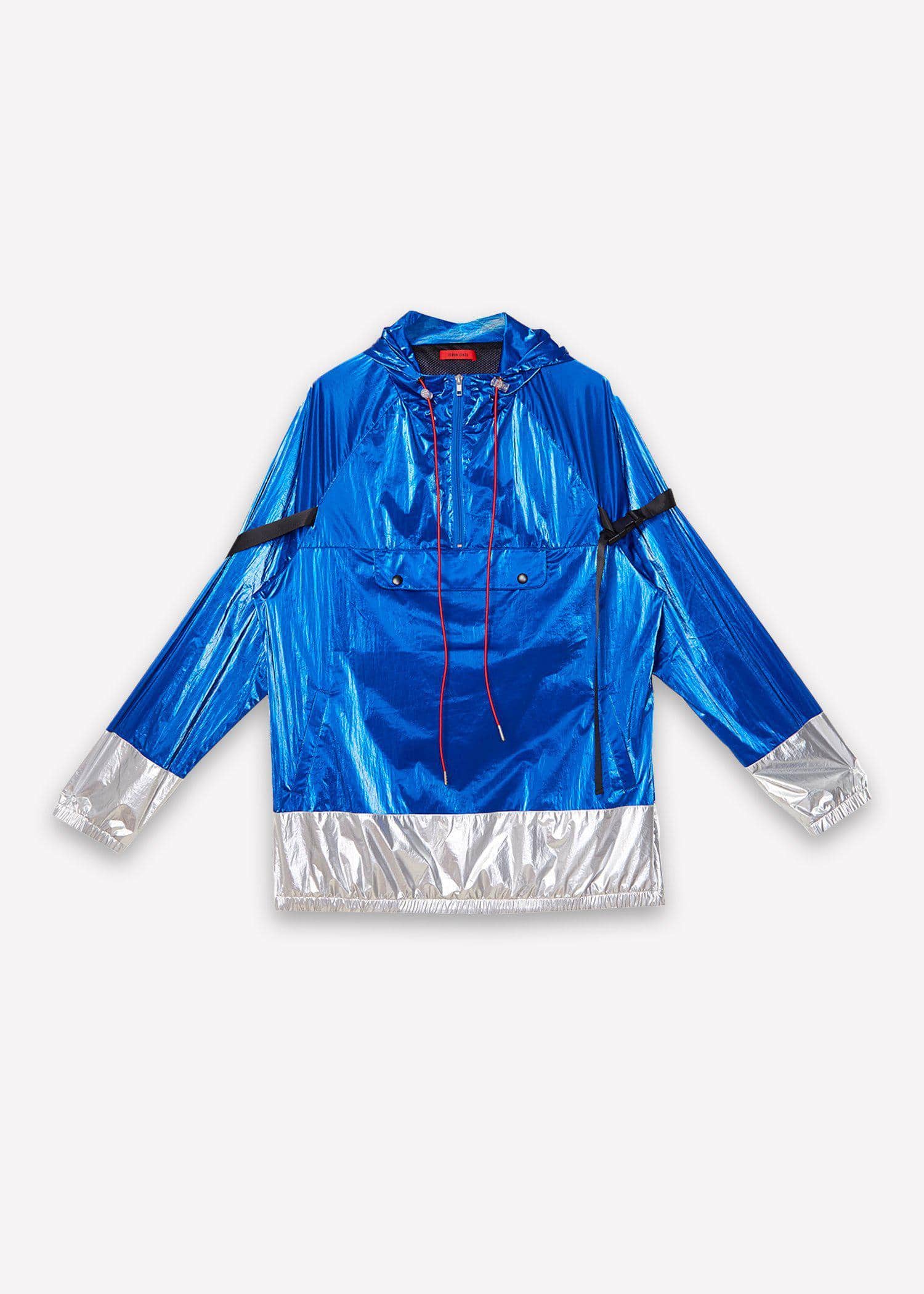 Blank State Men's Radiation Anorak in Metallic Blue - shopatkonus