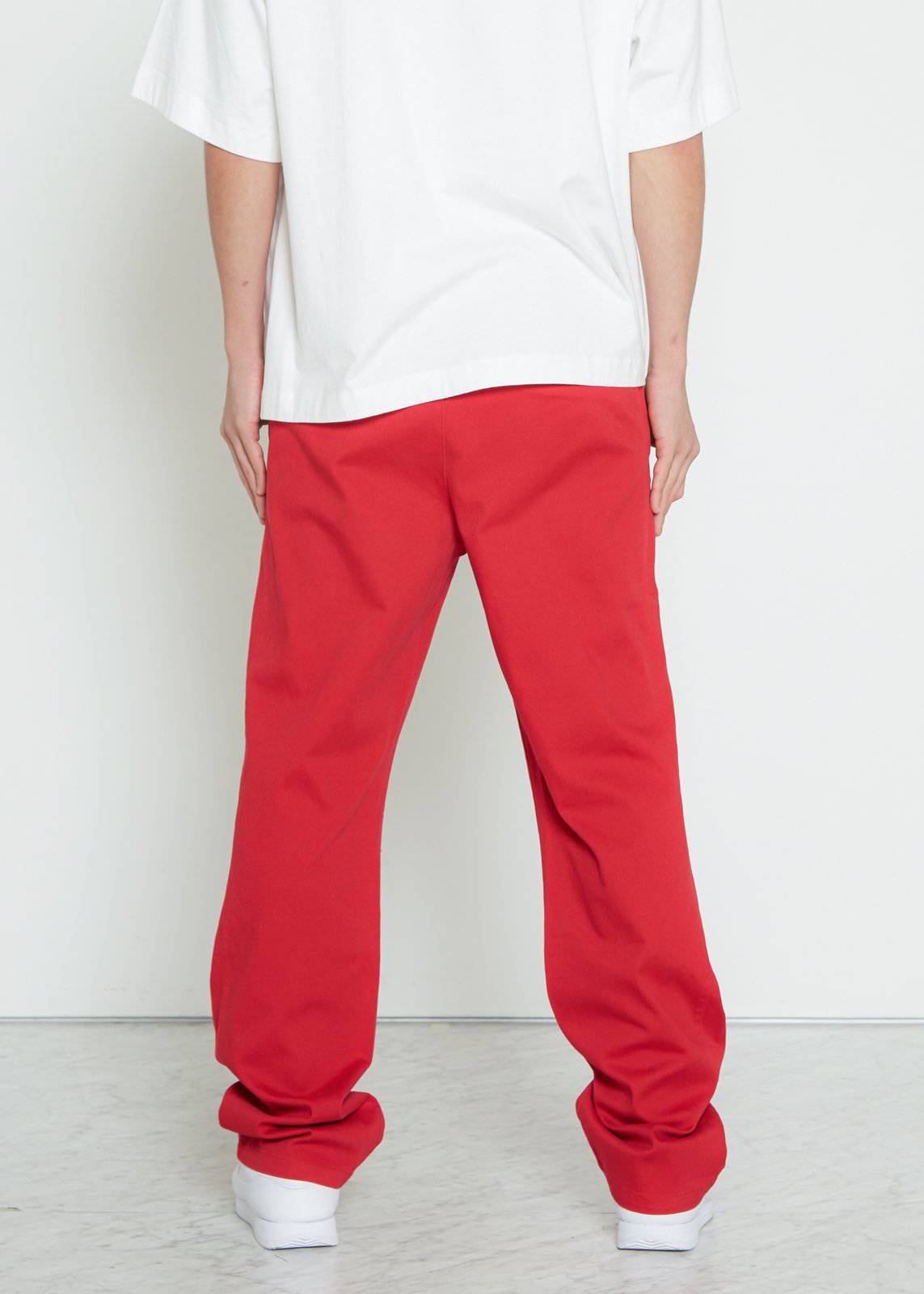 Konus Men's Baggy Chino Pants in Red - shopatkonus