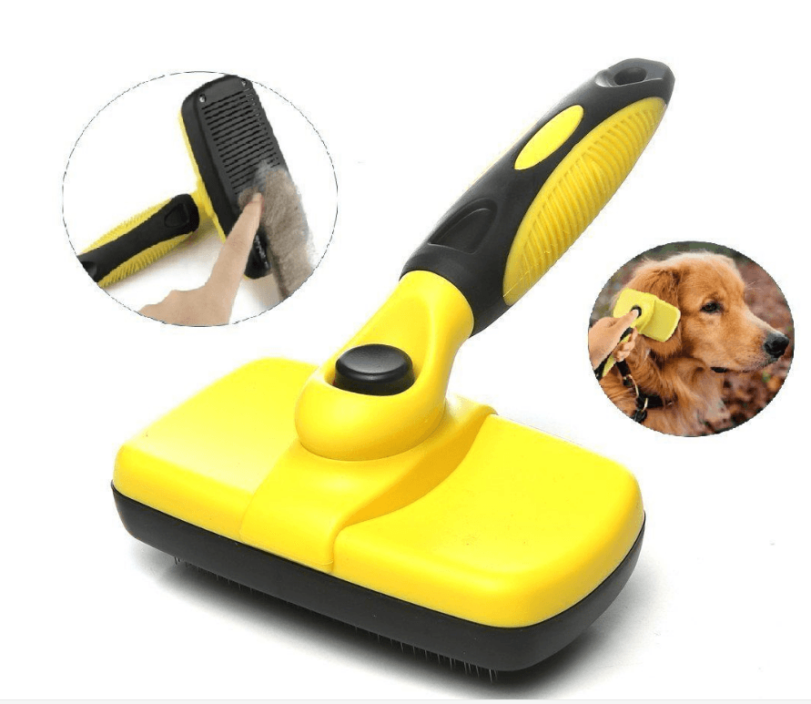 The Furfreeze Self-Cleaning Grooming Brush: The Ultimate Pet Hair Solution by Dog Hugs Cat