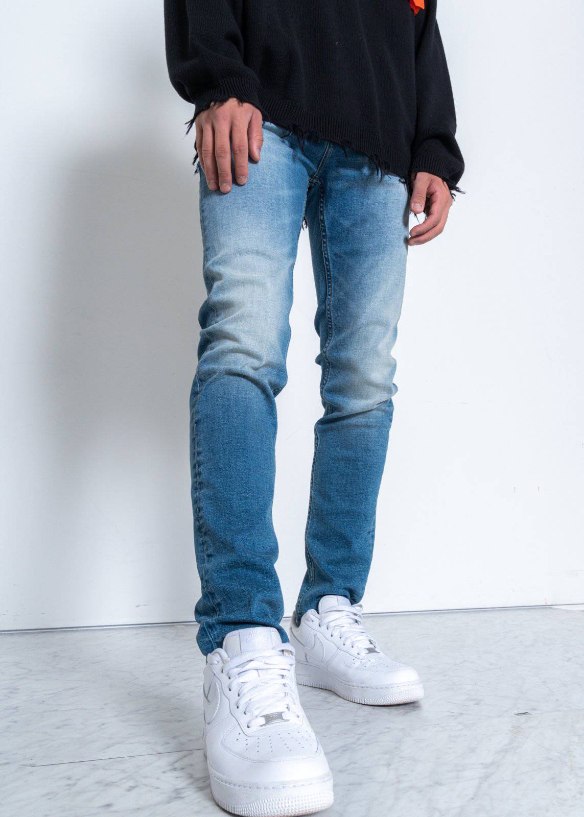 Konus Men's Slim Basic Blue Denim - shopatkonus