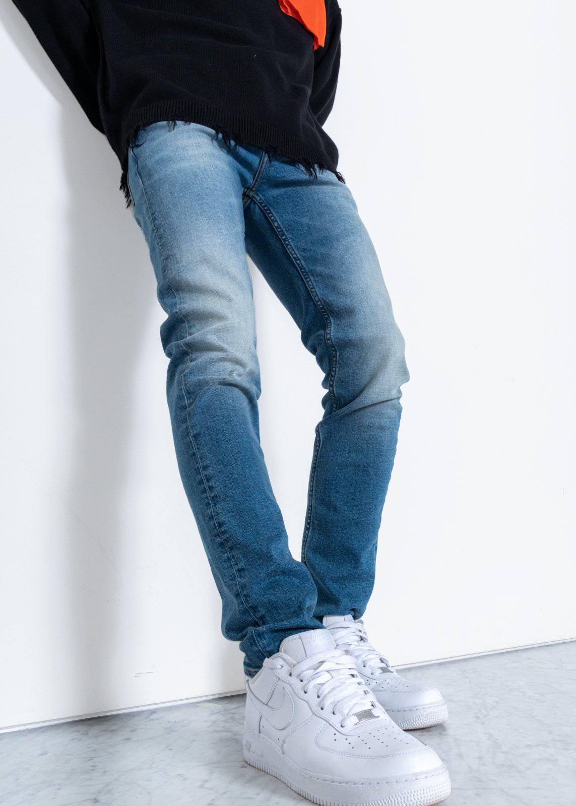 Konus Men's Slim Basic Blue Denim - shopatkonus