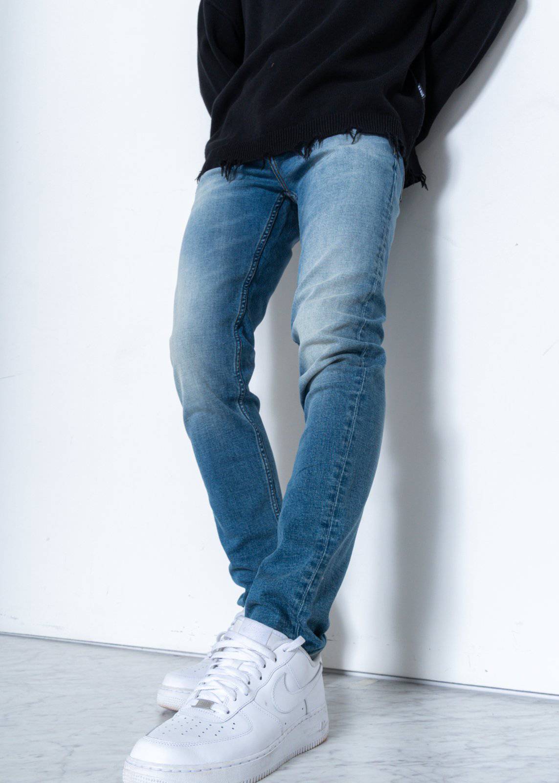 Konus Men's Slim Basic Blue Denim - shopatkonus