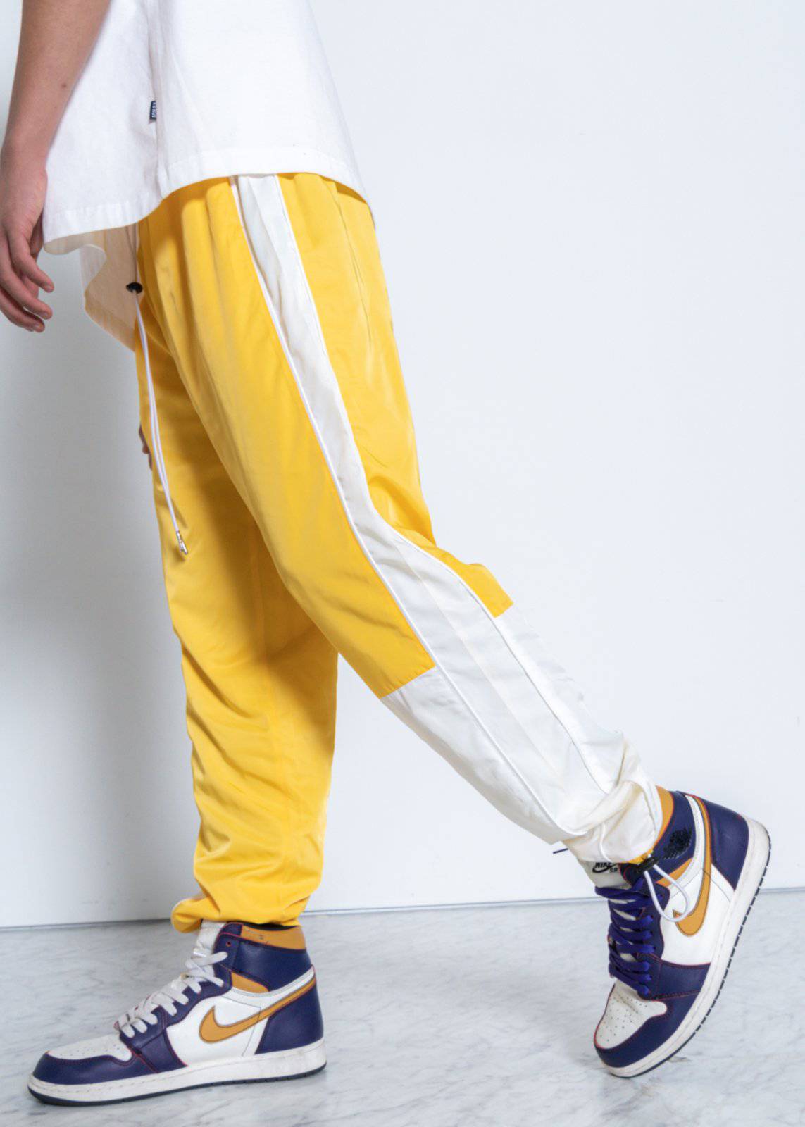 Blank State Men's 3 Stopper Swishy Pants in Yellow - shopatkonus