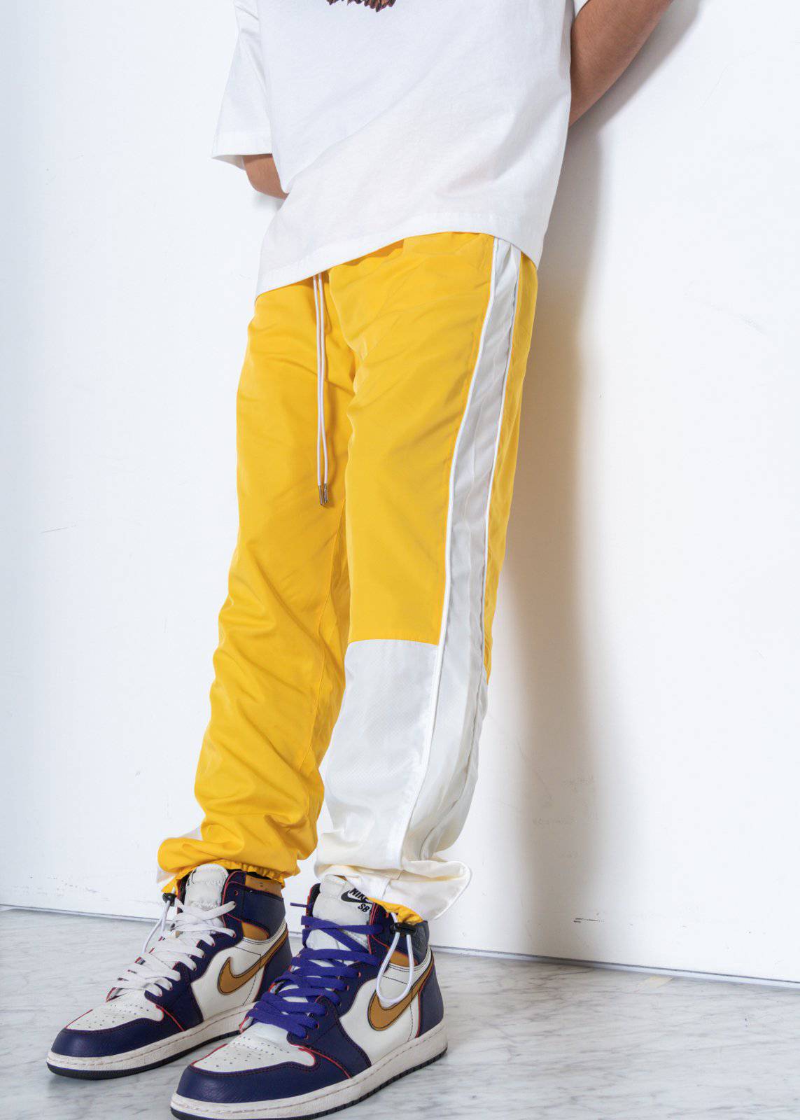 Blank State Men's 3 Stopper Swishy Pants in Yellow - shopatkonus