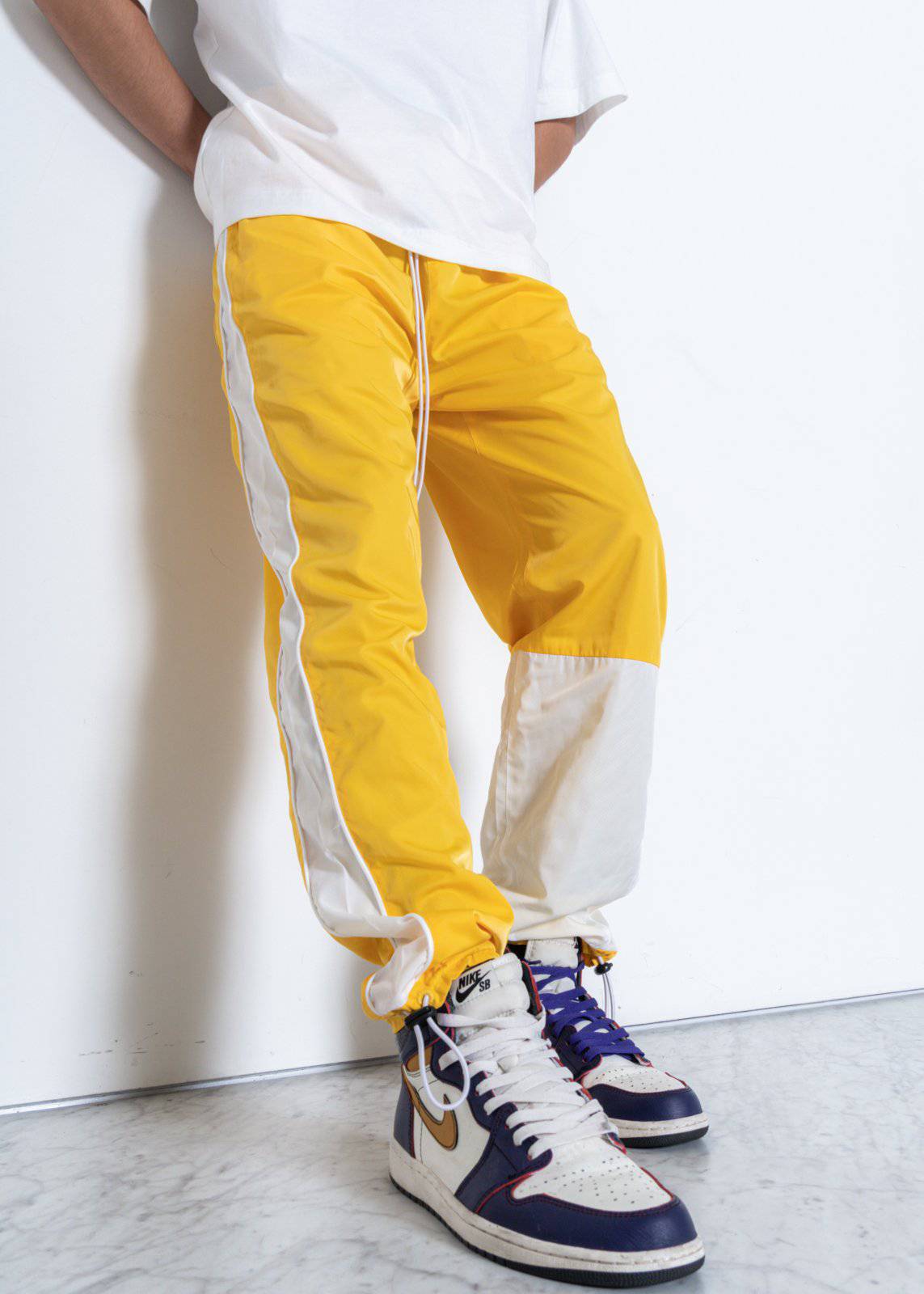 Blank State Men's 3 Stopper Swishy Pants in Yellow - shopatkonus