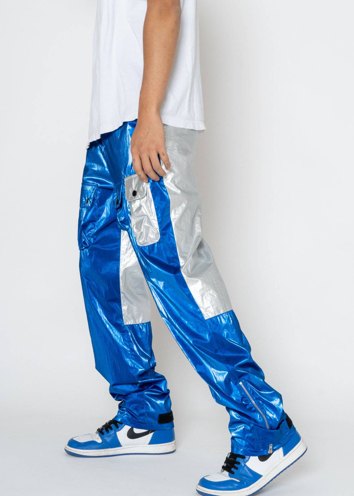 Blank State Men's Pants in Metallic Blue - shopatkonus