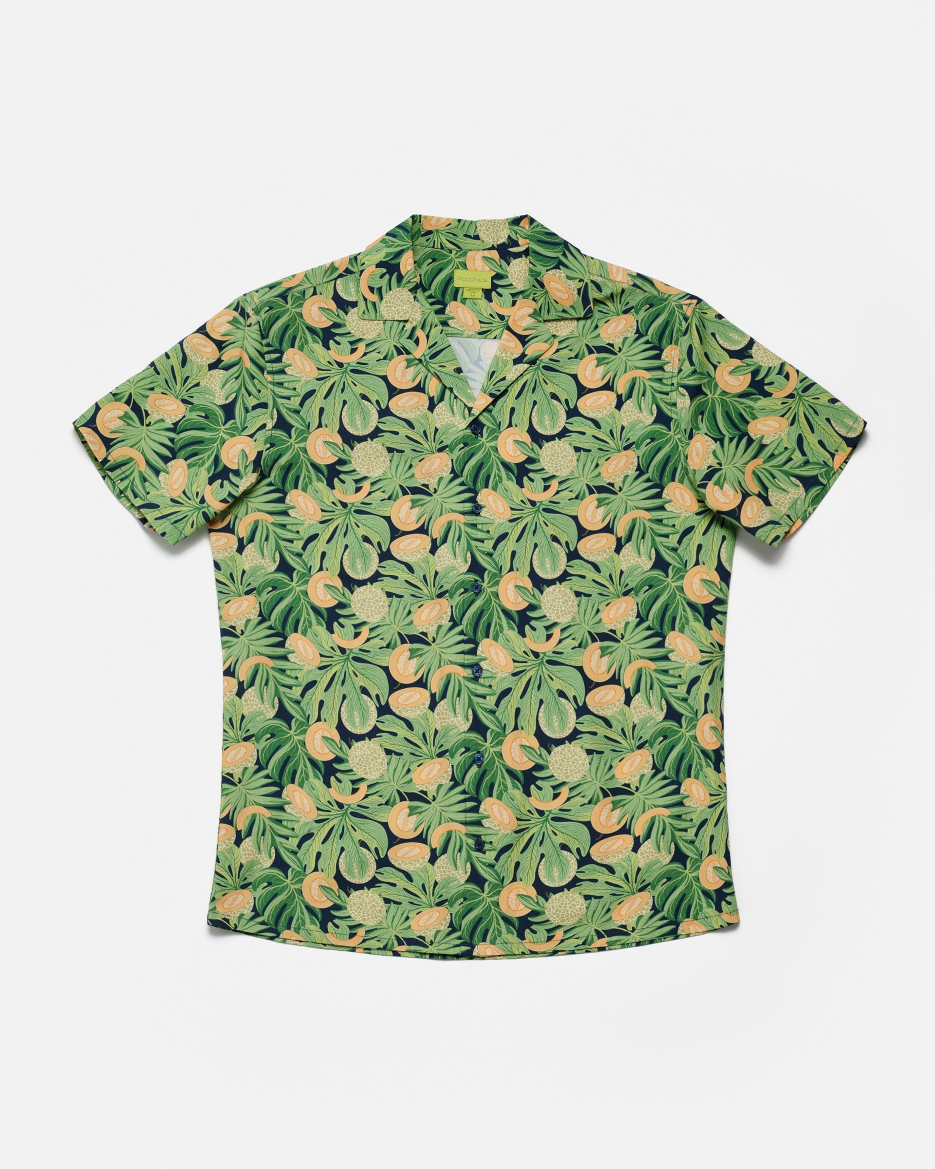 Cantaloupes Print Camp Shirt by Poplin & Co USA