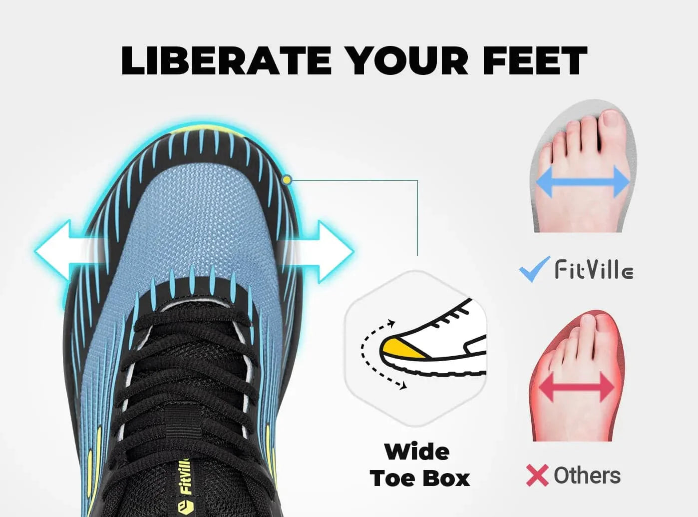 FitVille Men's AllTraction Trail Running Shoes V2 - 3