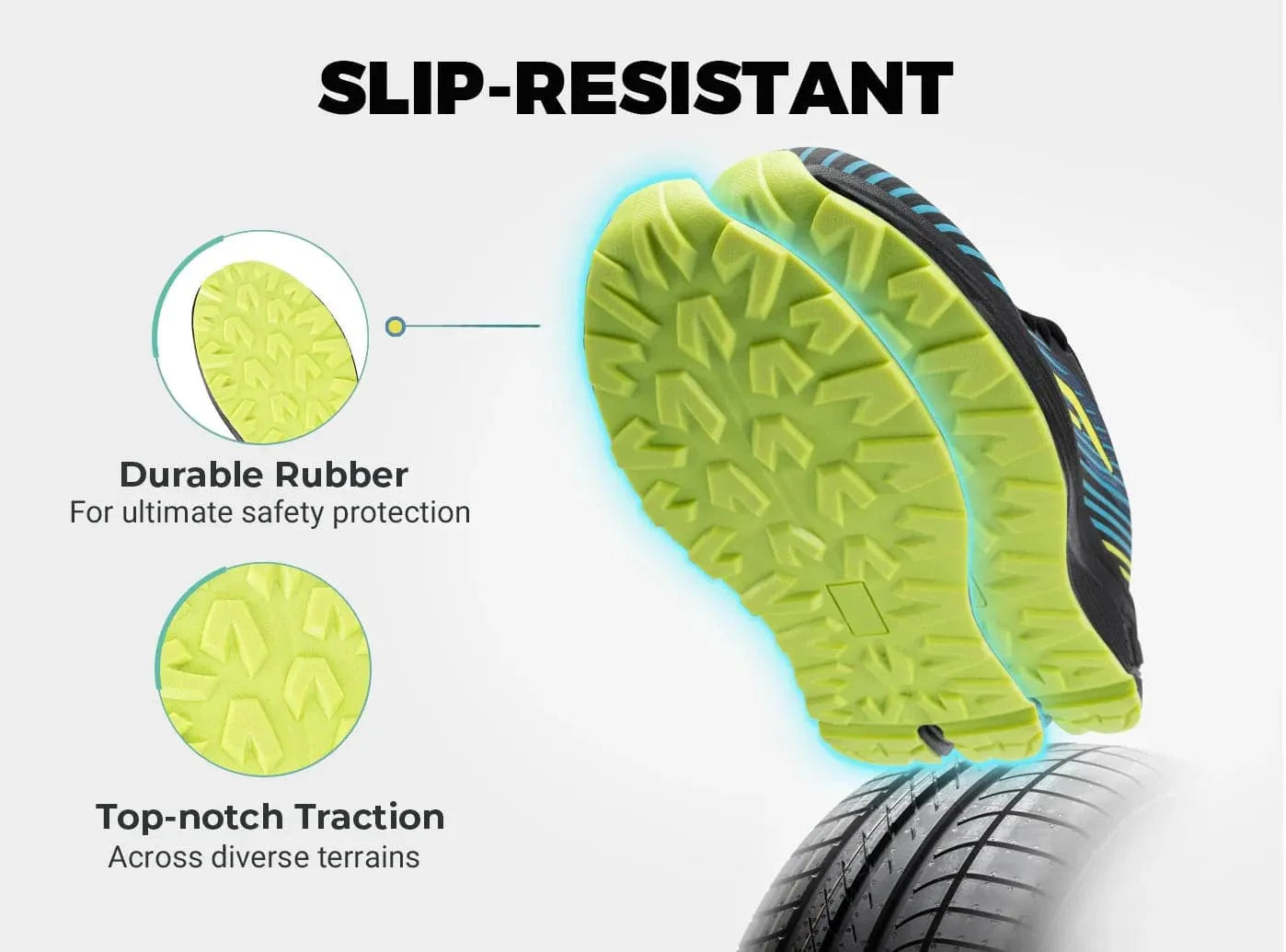 FitVille Men's AllTraction Trail Running Shoes V2 - 13