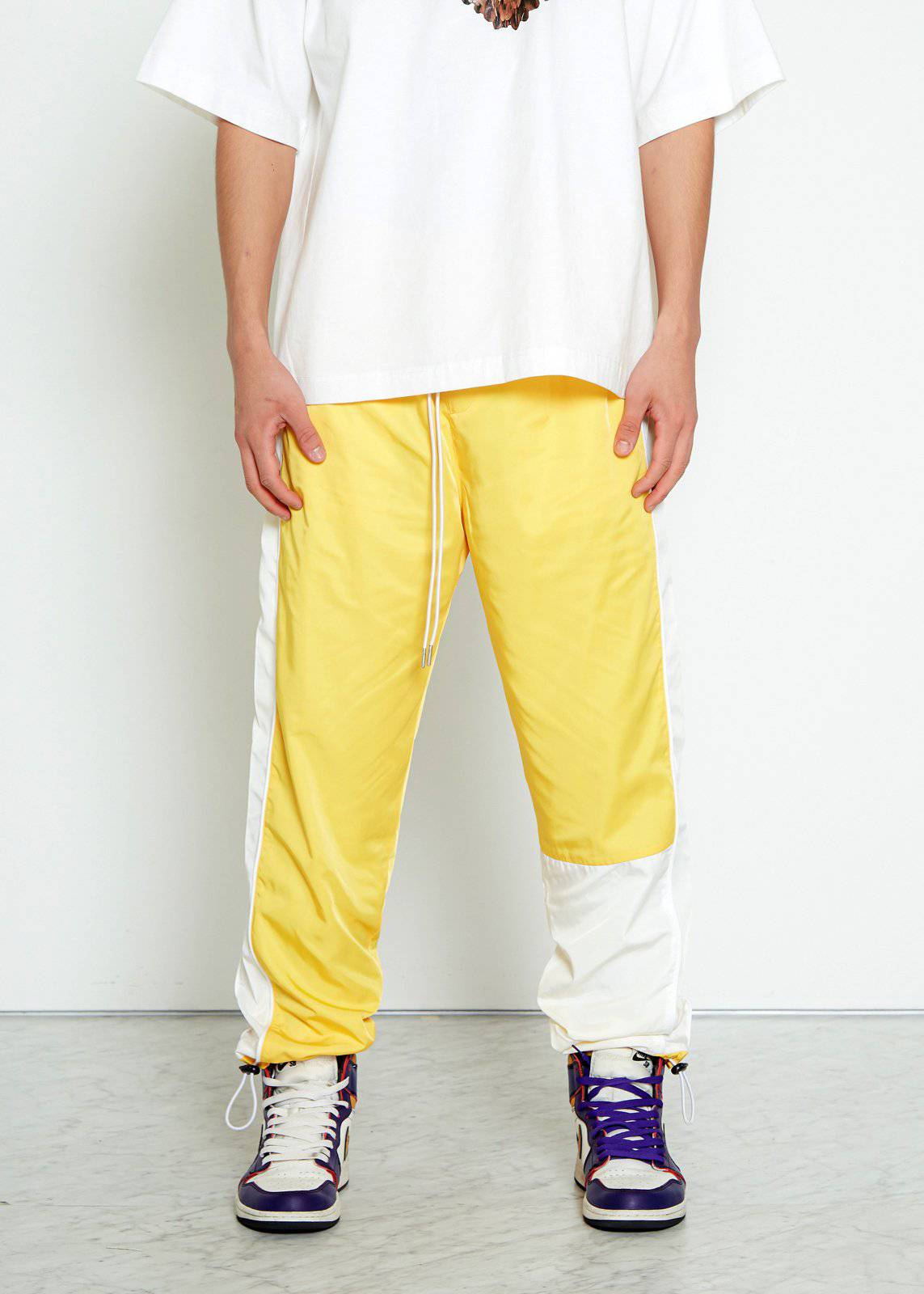 Blank State Men's 3 Stopper Swishy Pants in Yellow - shopatkonus