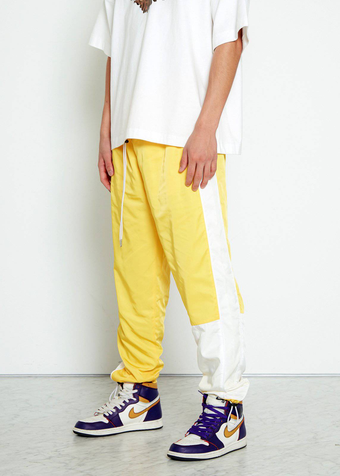Blank State Men's 3 Stopper Swishy Pants in Yellow - shopatkonus