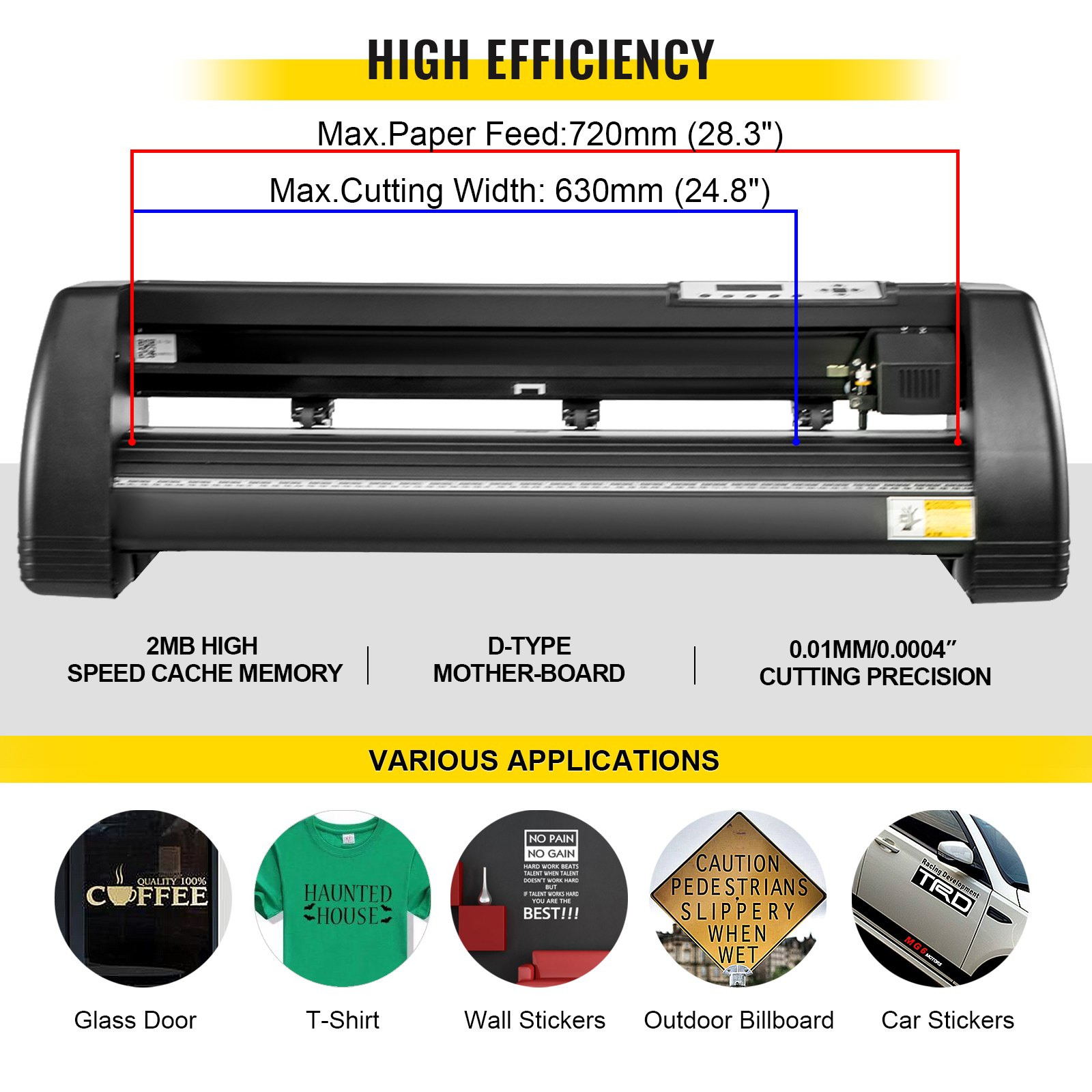 (FINAL PRICES ARE LOWER ON OUR SITE!) 8 In 1 Heat Press 12"x15" Transfer Machine 28" Vinyl Cutter/plotter Cutting Diy