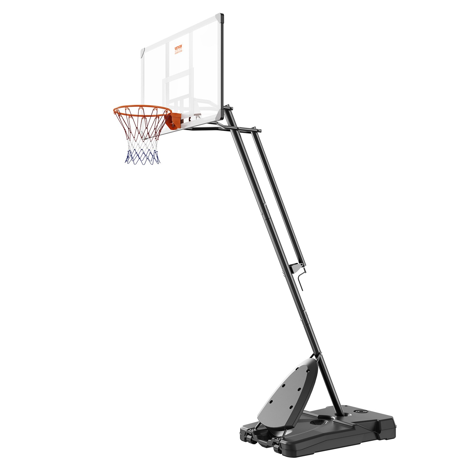 (FINAL PRICES ARE LOWER ON OUR SITE!) VEVOR Basketball Hoop, 7.6-10 ft Adjustable Height Portable Backboard System, 54 inch Basketball Hoop & Goal, Kids & Adults Basketball Set with Wheels, Stand, and Fillable Base, for Outdoor/Indoor