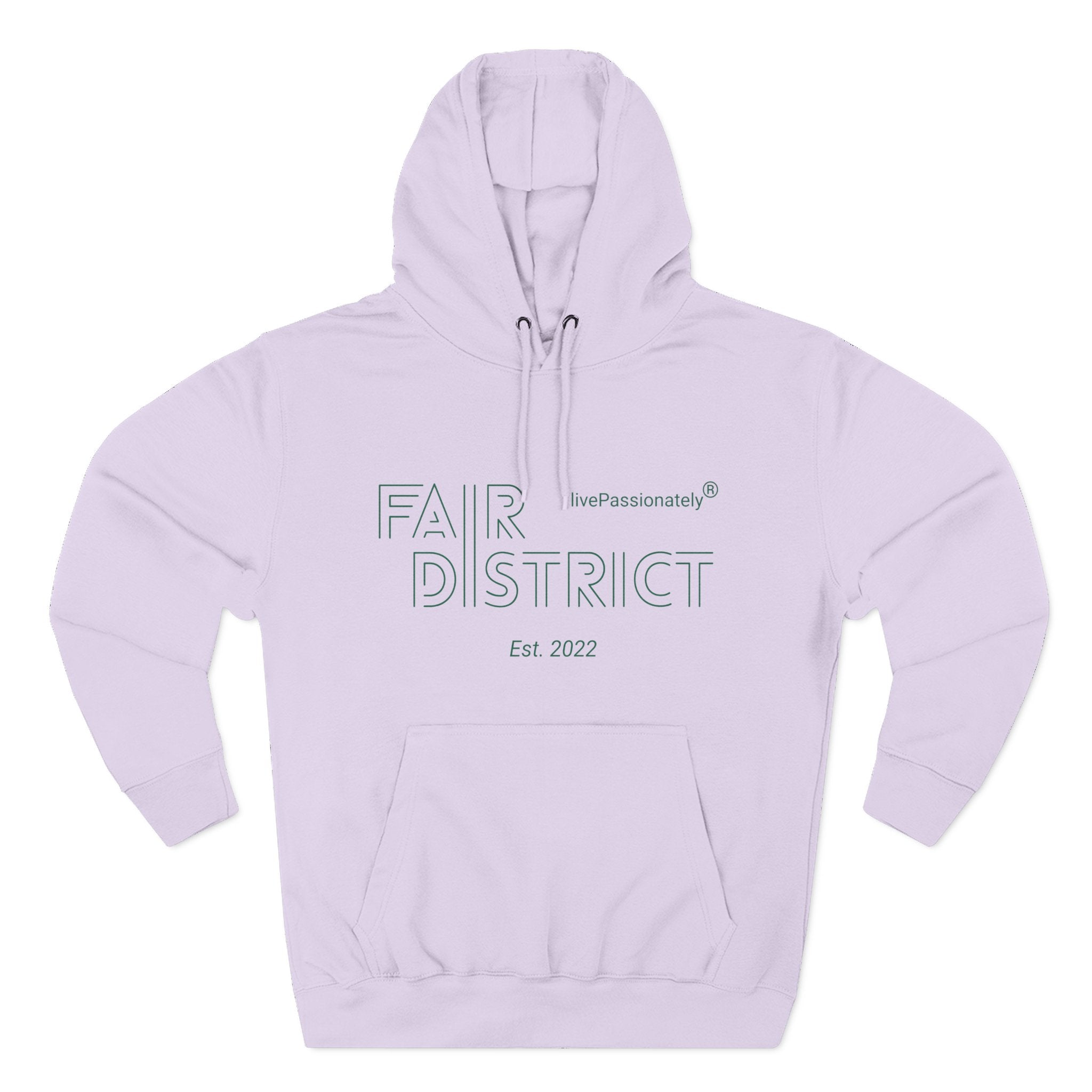 Three-Panel Fleece Hoodie