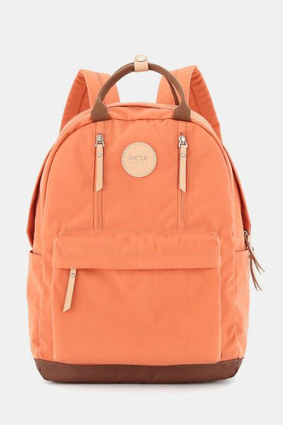 Himawari Waterproof Backpack Bag with Multilayer Pockets Orange One Size Bags