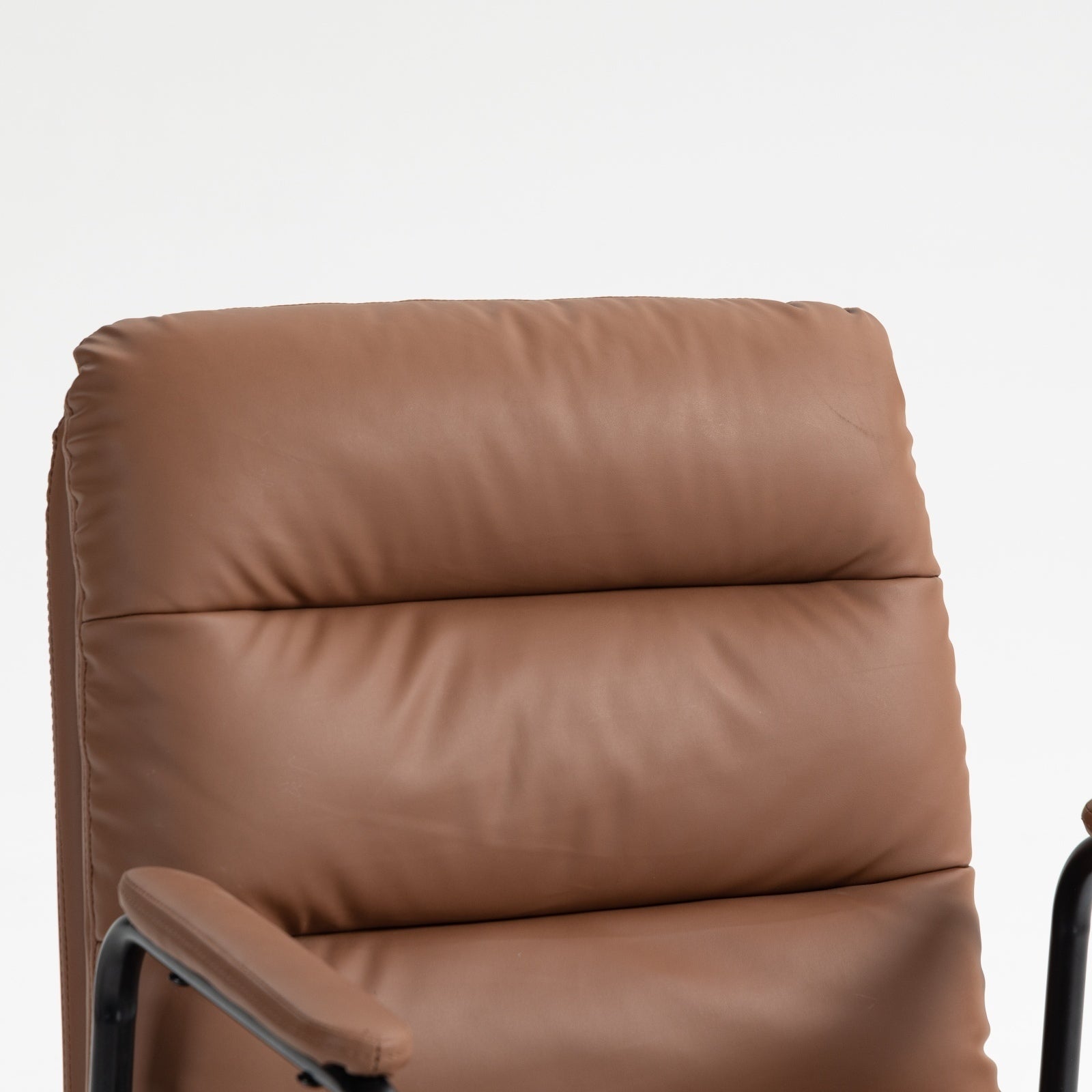 Mid Back PU Leather Home Office Chair-7