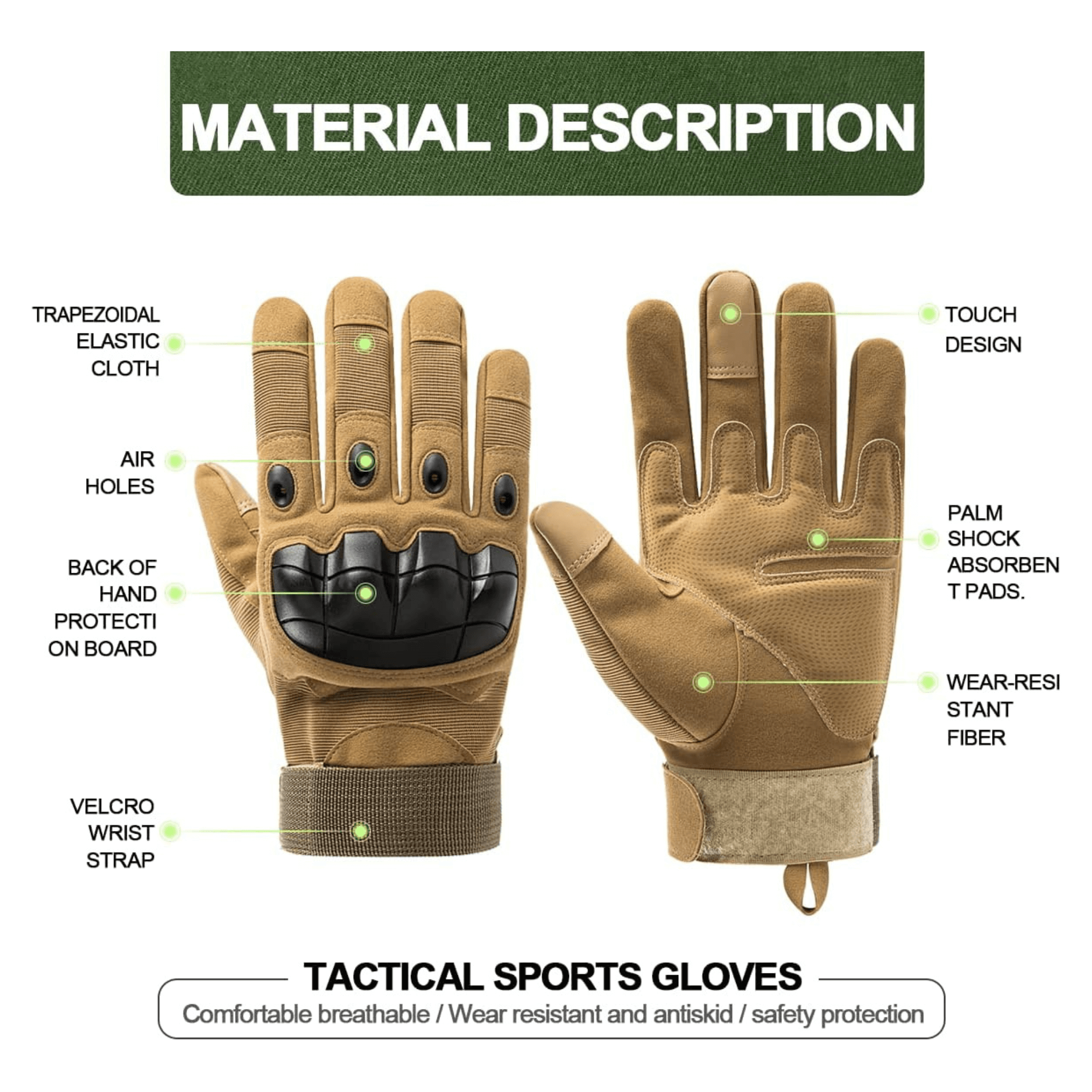 Tactical Military Airsoft Gloves for Outdoor Sports, Paintball, and Motorcycling with Touchscreen Fingertip Capability-32