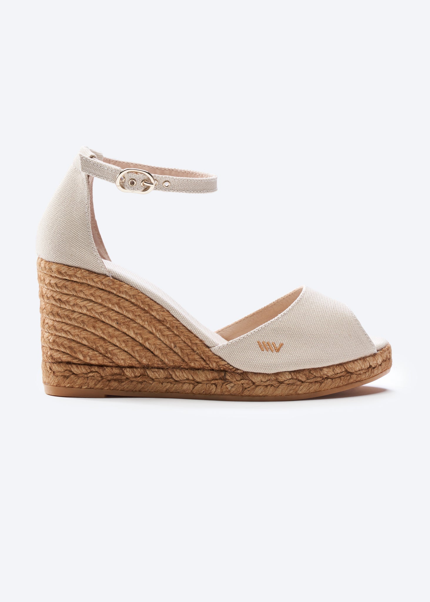 Aiguafreda Canvas Espadrille Sandal Wedges by Viscata