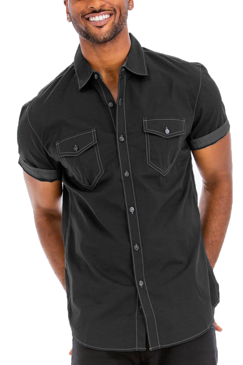 Banks Outline Stitch Button Up-2