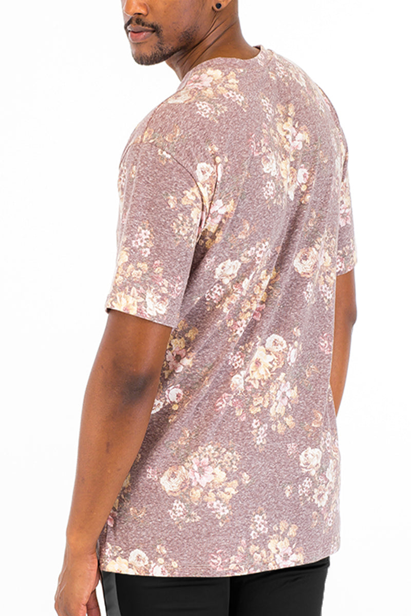 Heathered Floral Tee-3