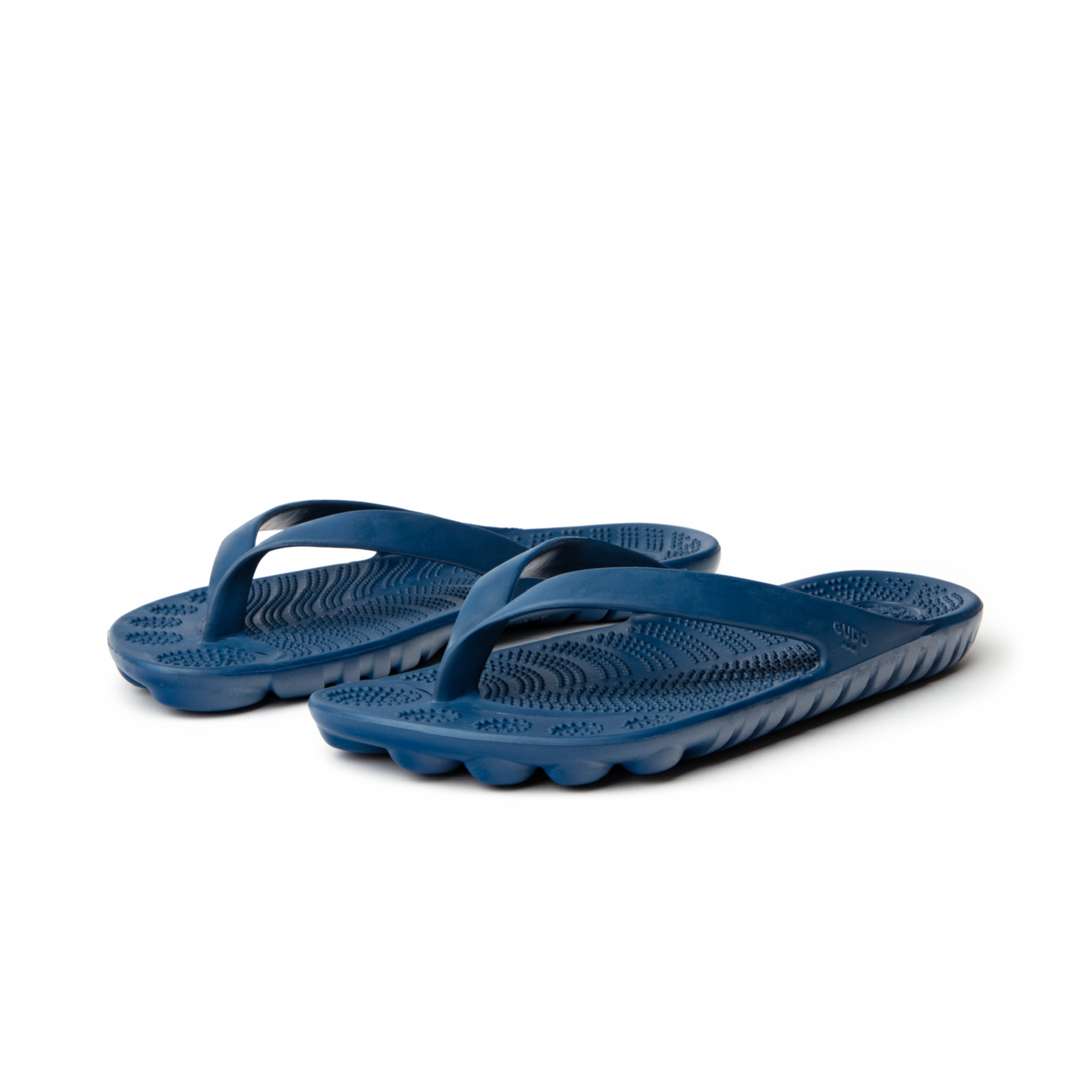NAVY BLUE FLIP FLOPS & DRYBAG BY GUDO-2