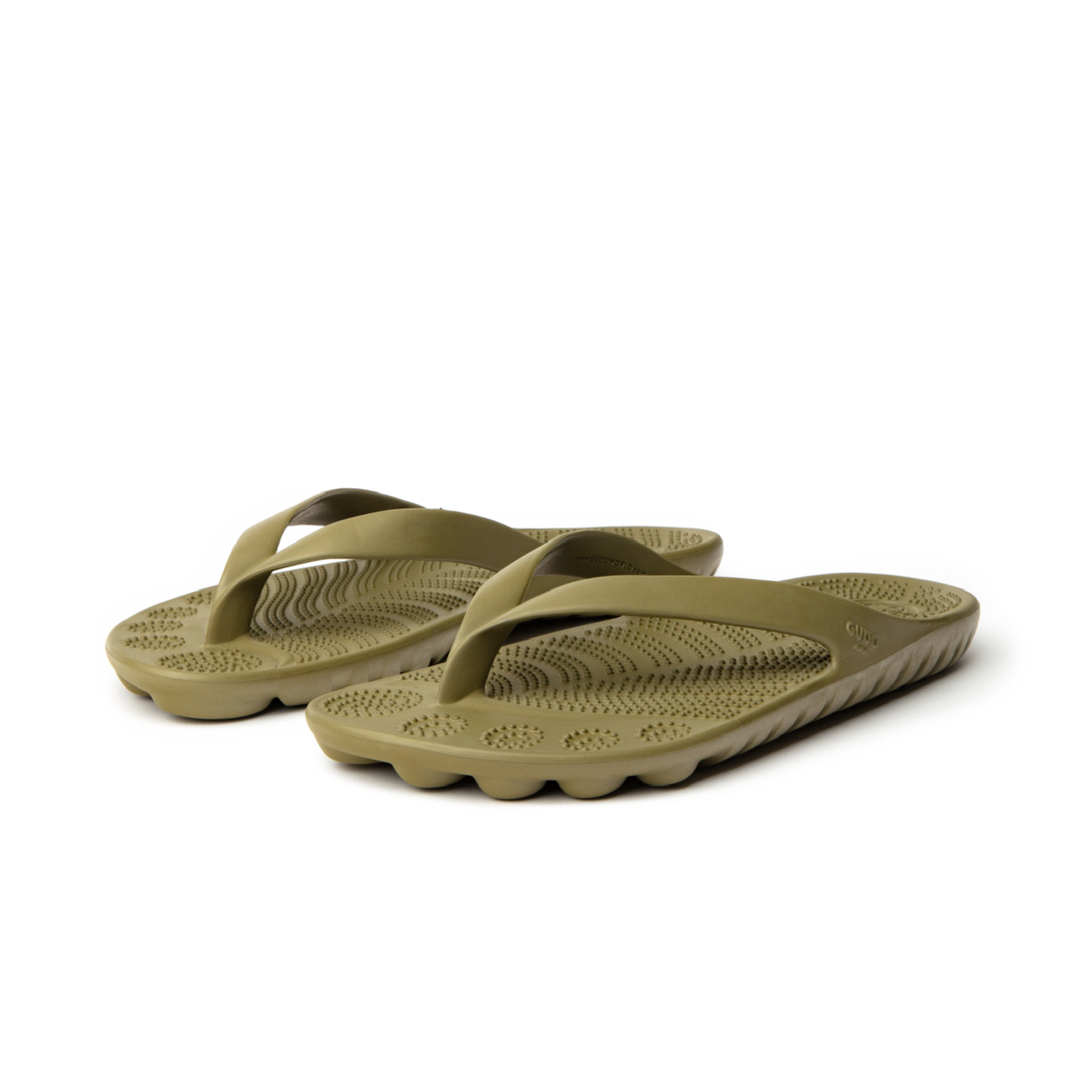 SEAWEED GREEN FLIP FLOPS BY GUDO-1