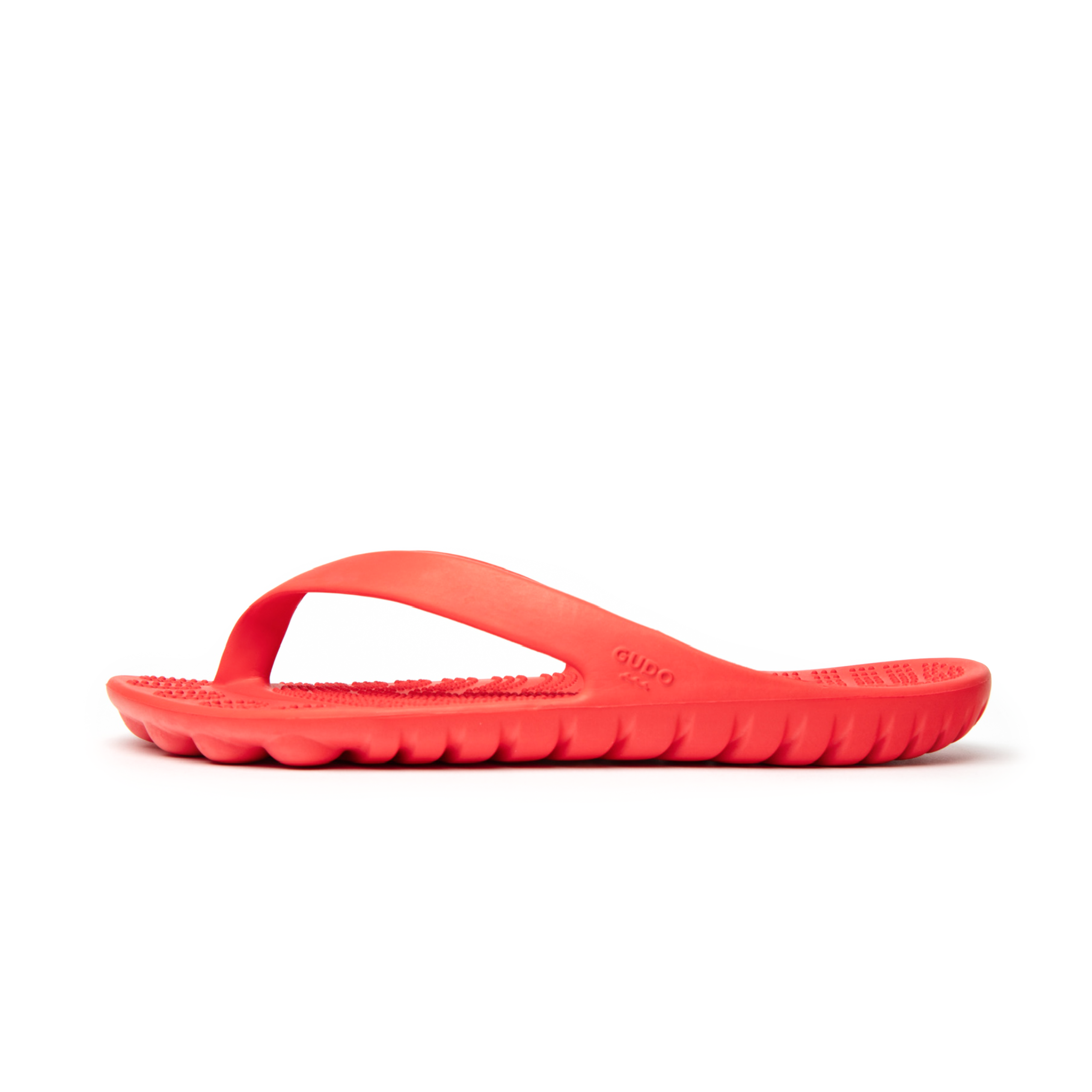 FIRE RED FLIP FLOPS BY GUDO-0