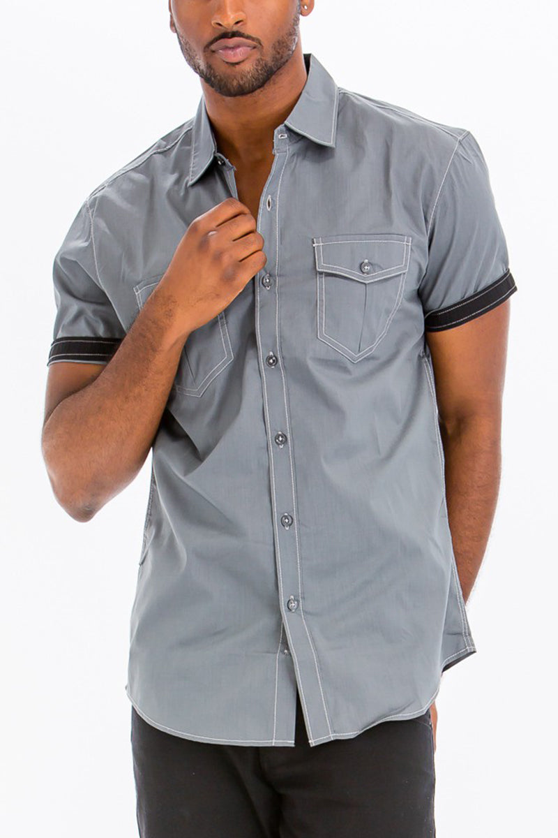 Banks Outline Stitch Button Up-5
