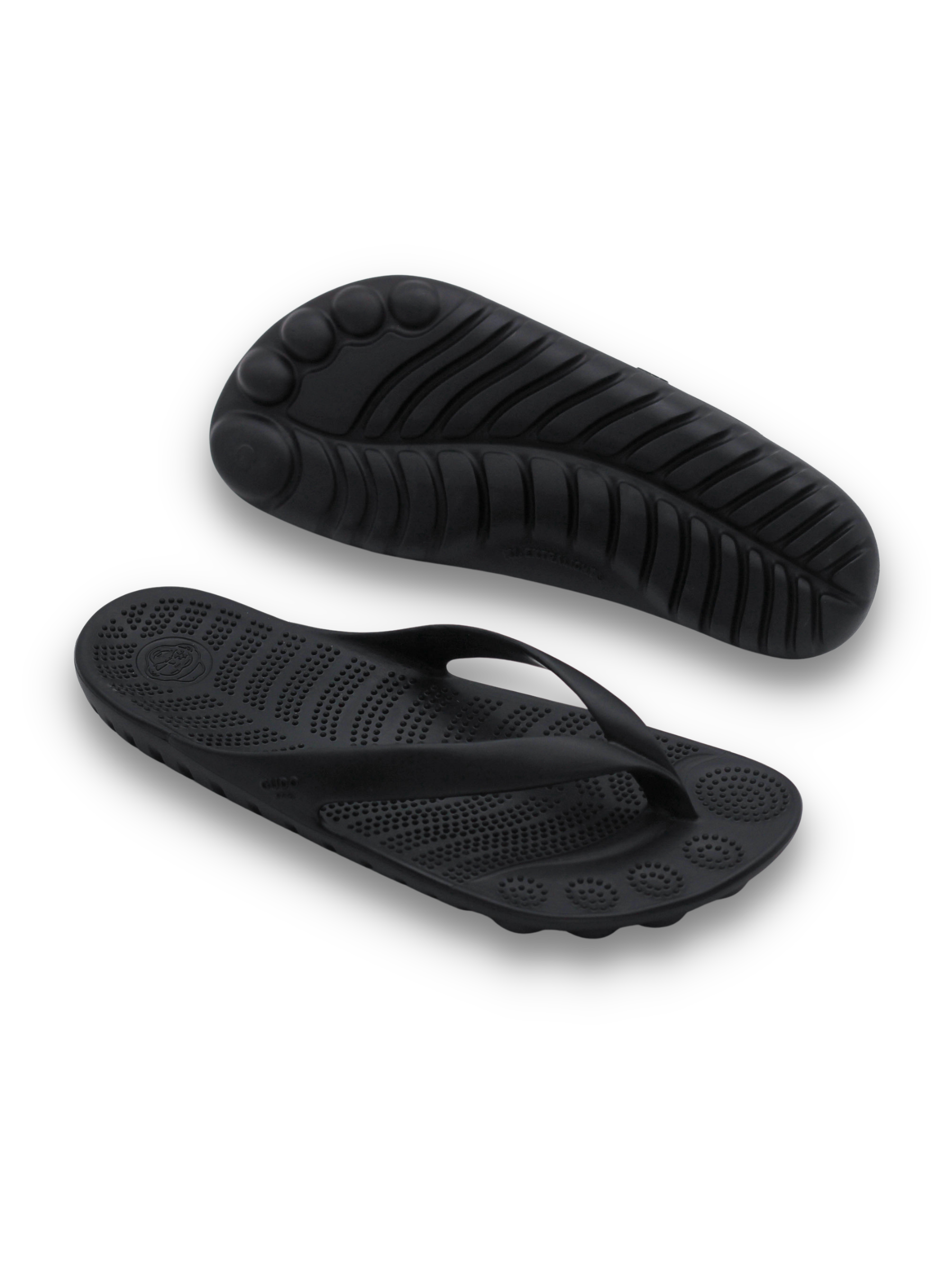 PIRATE BLACK FLIP FLOPS BY GUDO-2