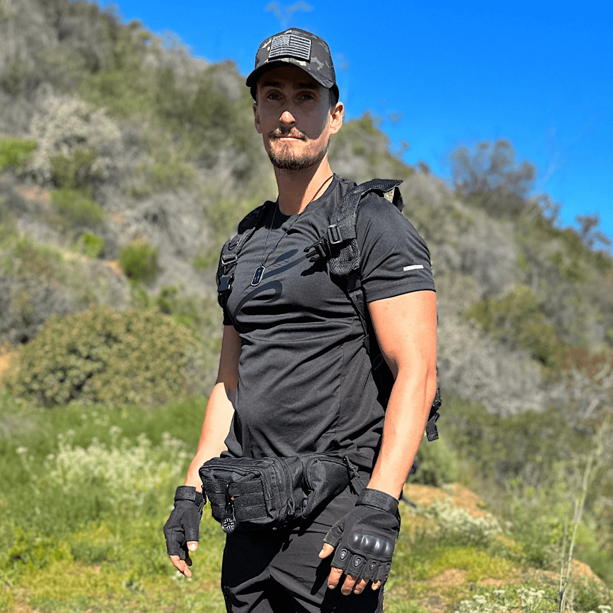 Tactical-Style Patch Hat with Adjustable Strap-5