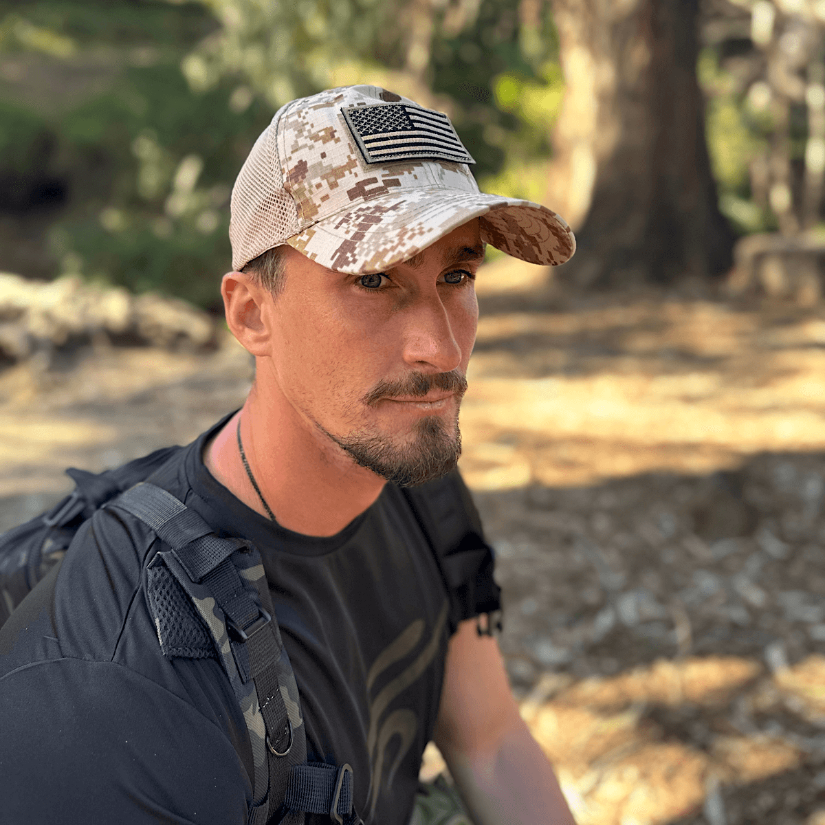 Tactical-Style Patch Hat with Adjustable Strap-19