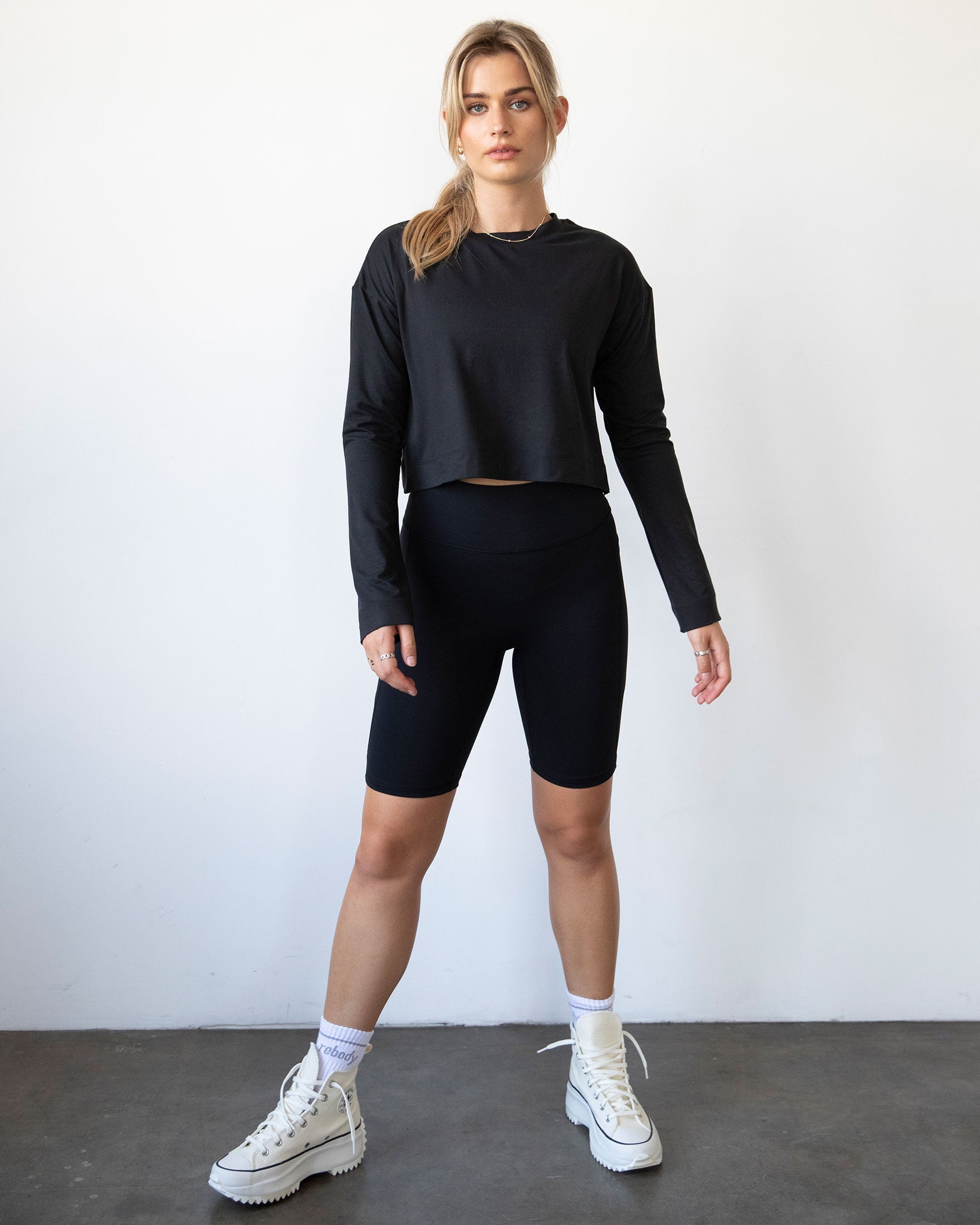 Go With The Flow Crop Long Sleeve-3