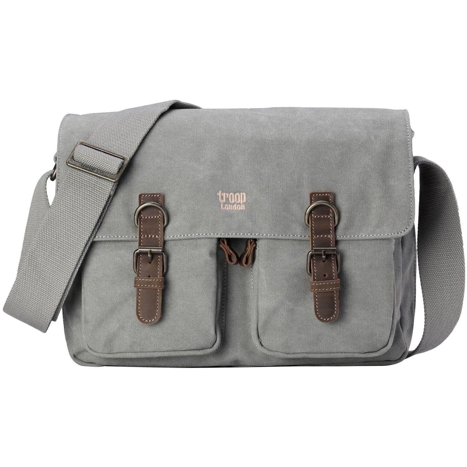 TRP0210 Troop London Classic Canvas Messenger Bag-12