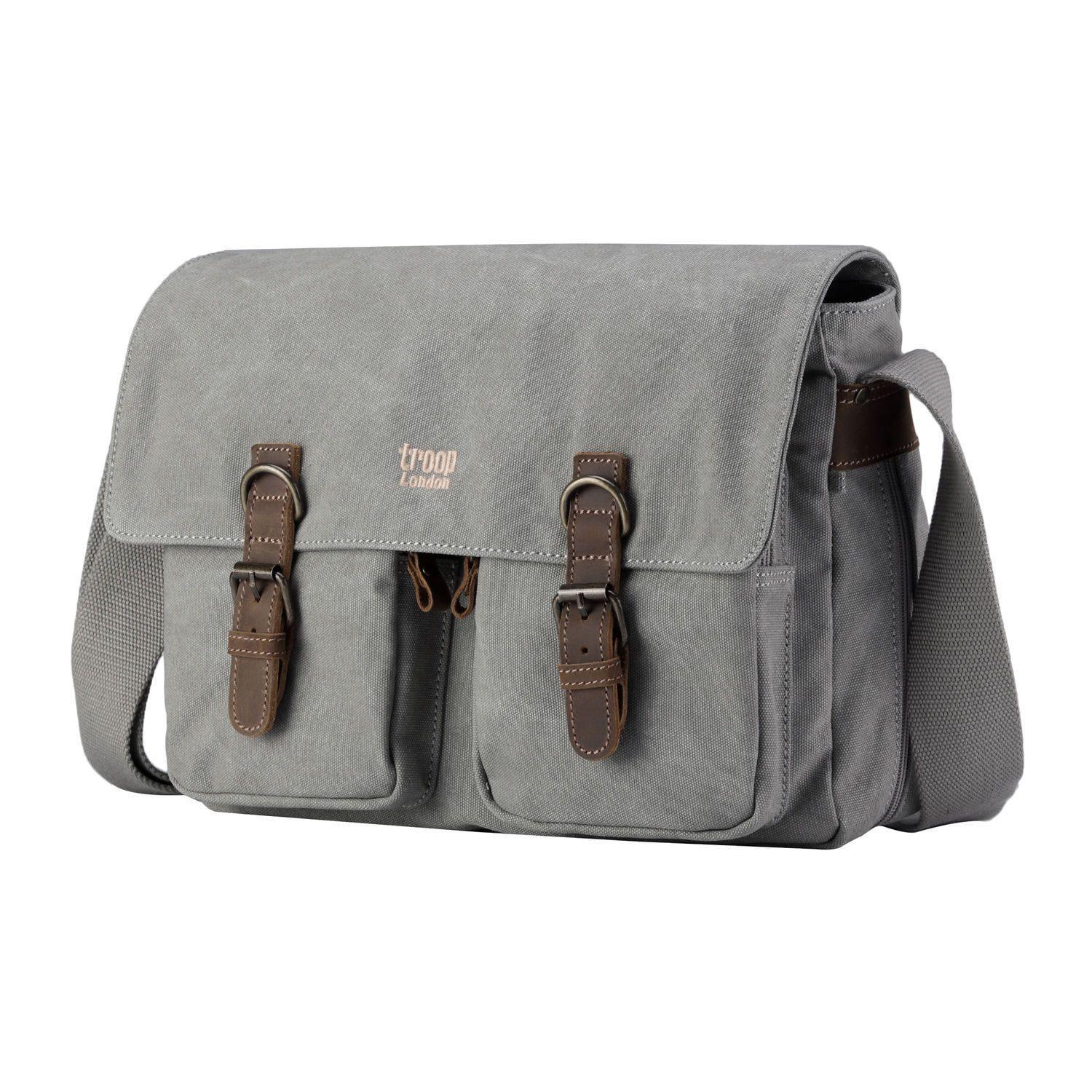 TRP0210 Troop London Classic Canvas Messenger Bag-14