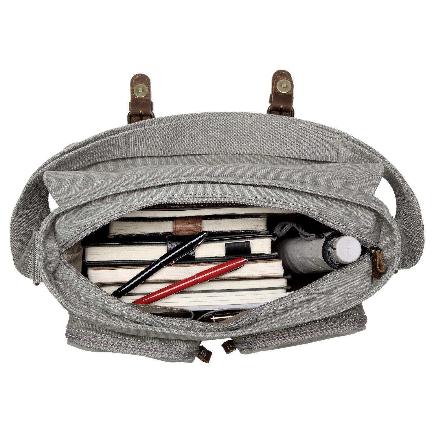 TRP0210 Troop London Classic Canvas Messenger Bag-13