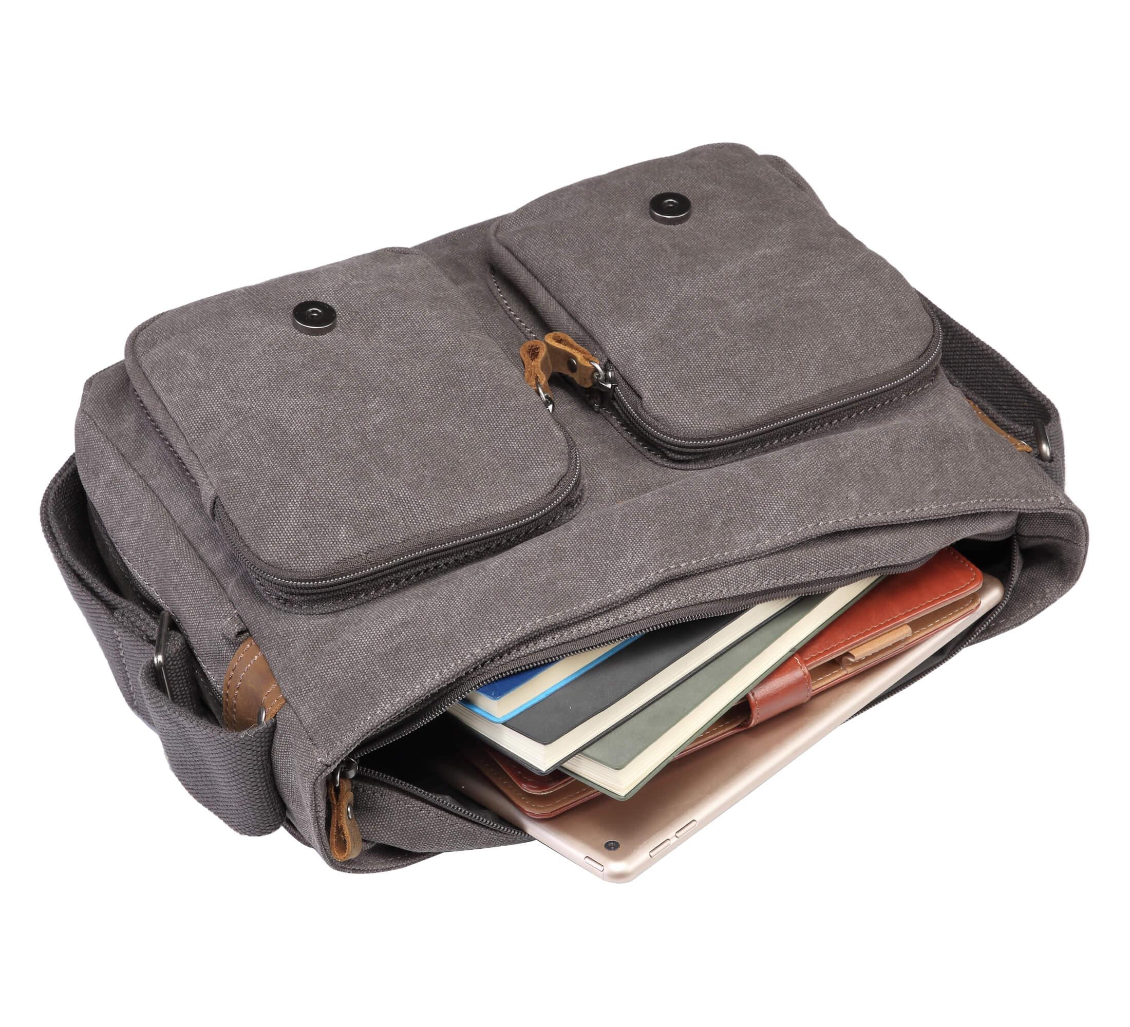 TRP0210 Troop London Classic Canvas Messenger Bag-27