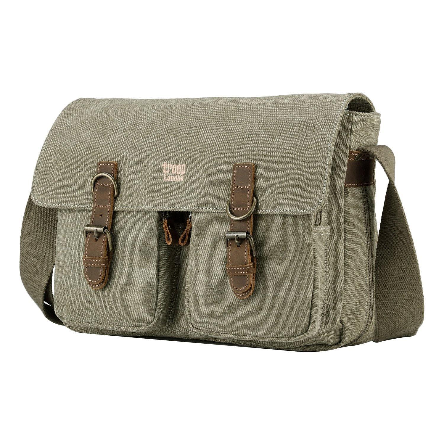 TRP0210 Troop London Classic Canvas Messenger Bag-9